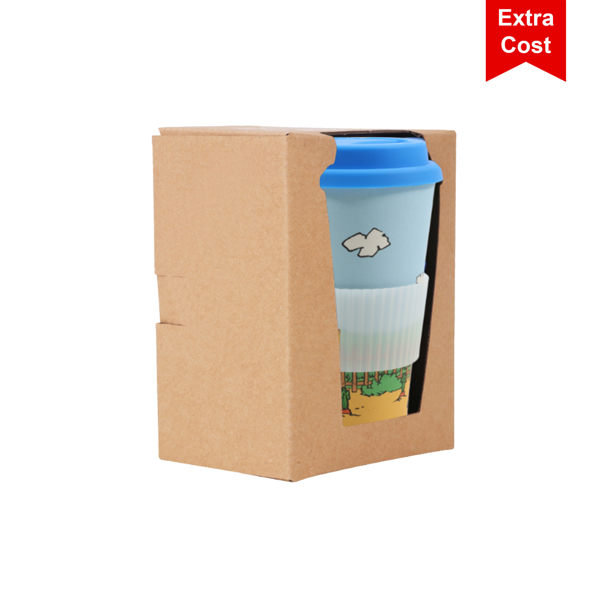 400ml Reusable Bamboo Coffee Cup - Image 6