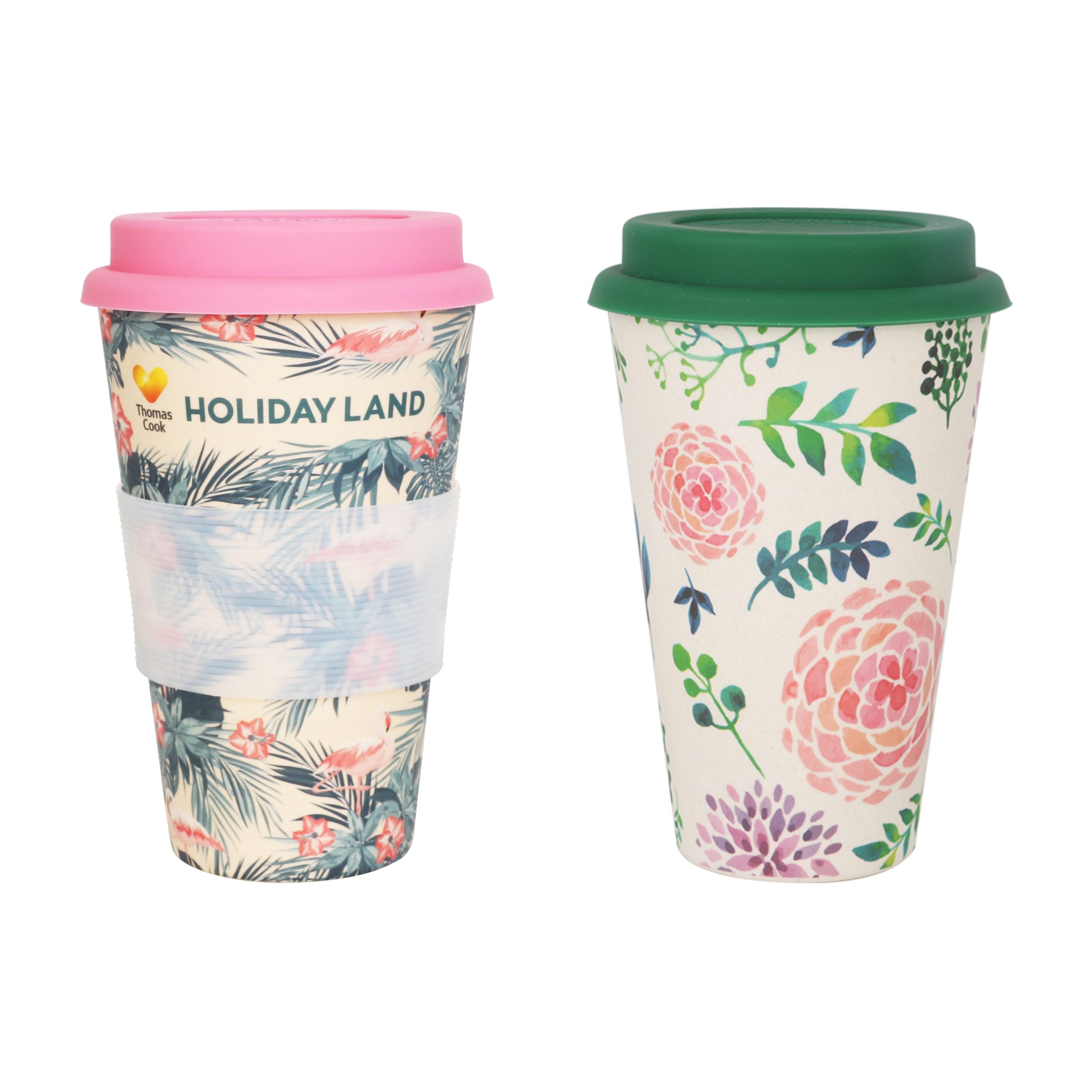 400ml Reusable Bamboo Coffee Cup - Image 2