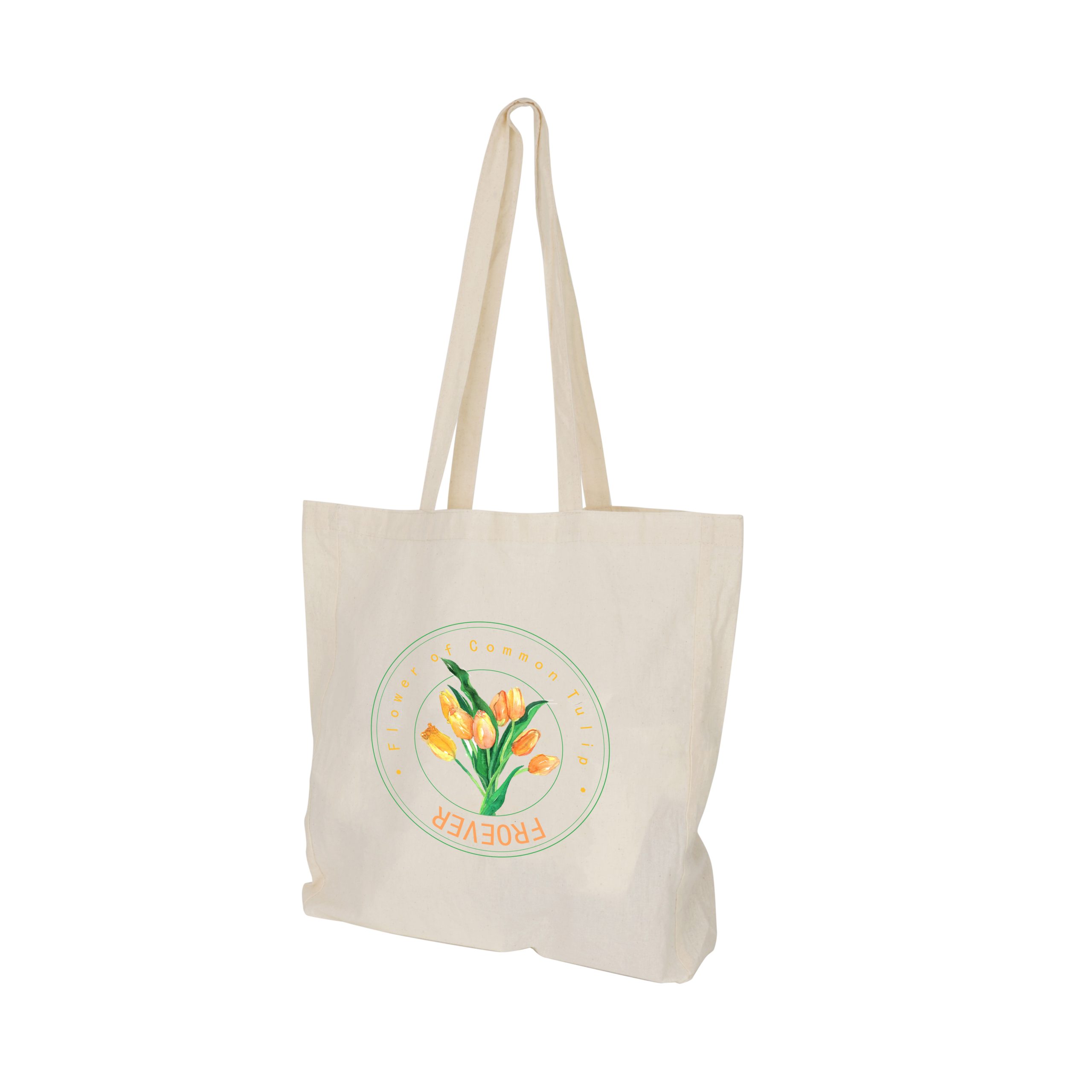170gsm Long Handle Calico Bag with Gusset - Image 2