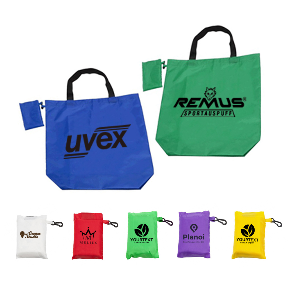 Foldaway Shopping Bag with Clip - Image 9