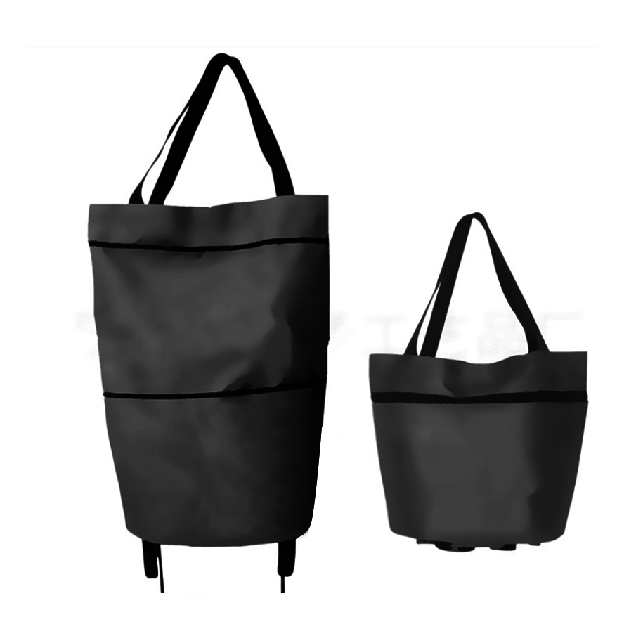 2 in 1 Collapsible Shopping Trolley Bag - Image 2