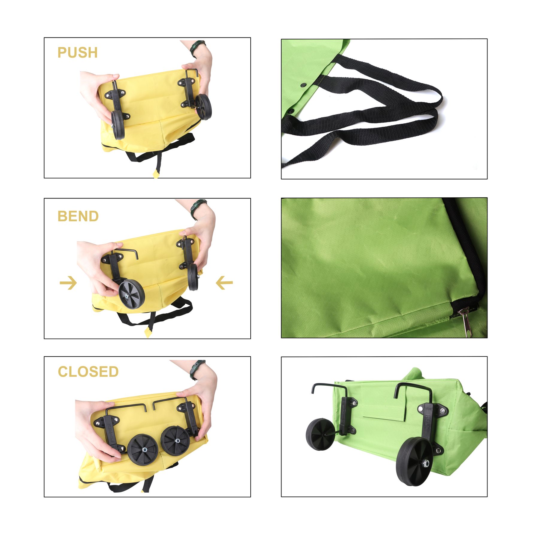 Collapsible Shopping Trolley Bag - Image 13