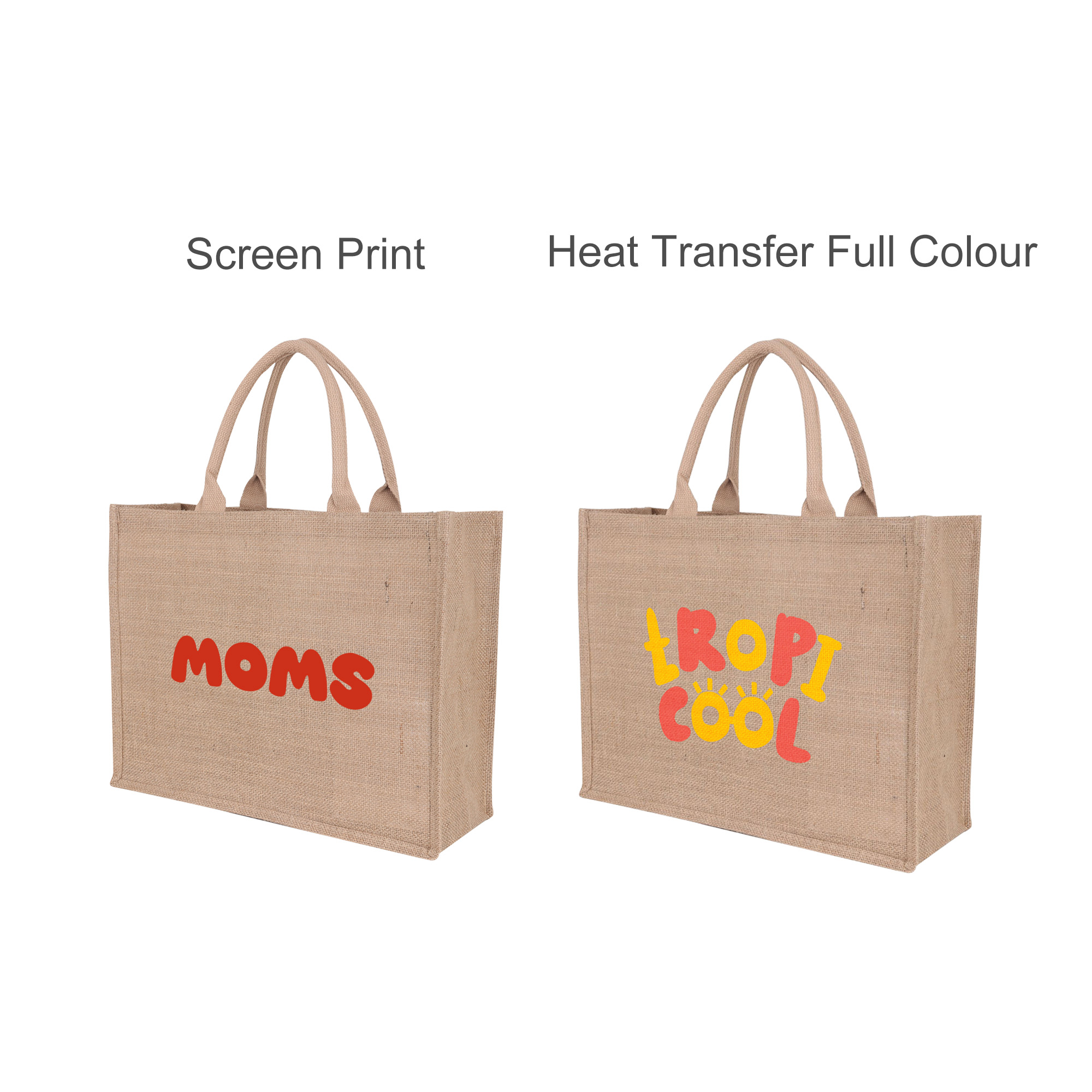Natural Jute Tote Bag - Image 4