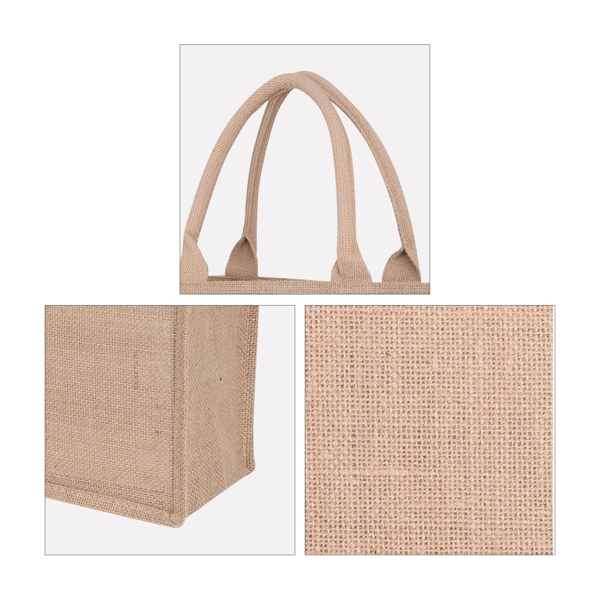 Natural Jute Tote Bag - Image 5