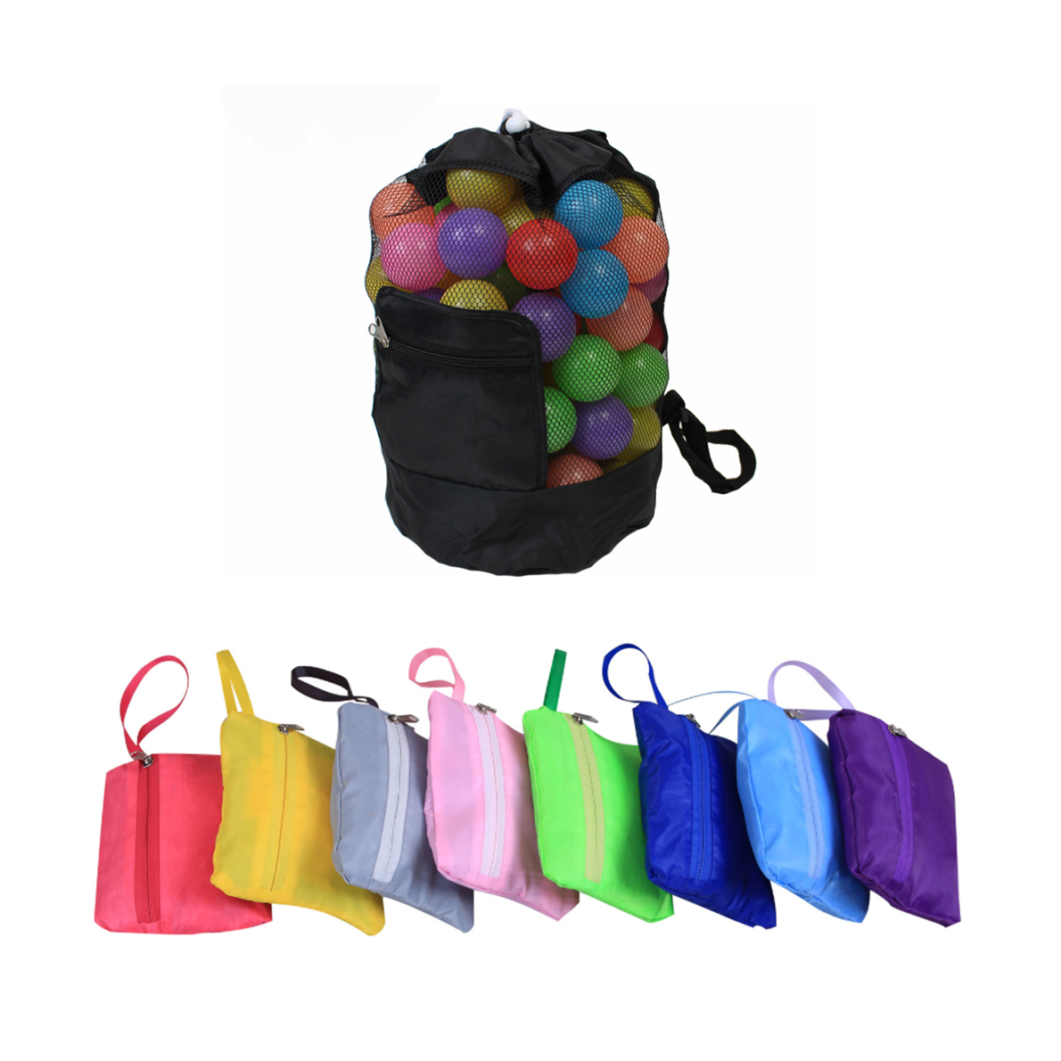 Foldable Mesh Drawstring Backpack - Image 12