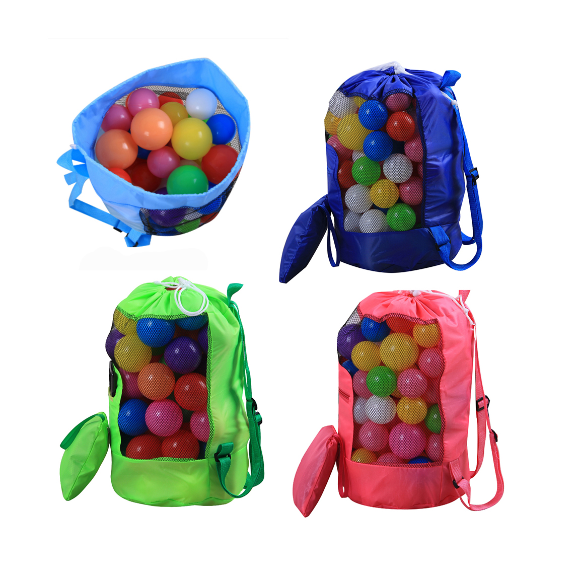 Foldable Mesh Drawstring Backpack - Image 11