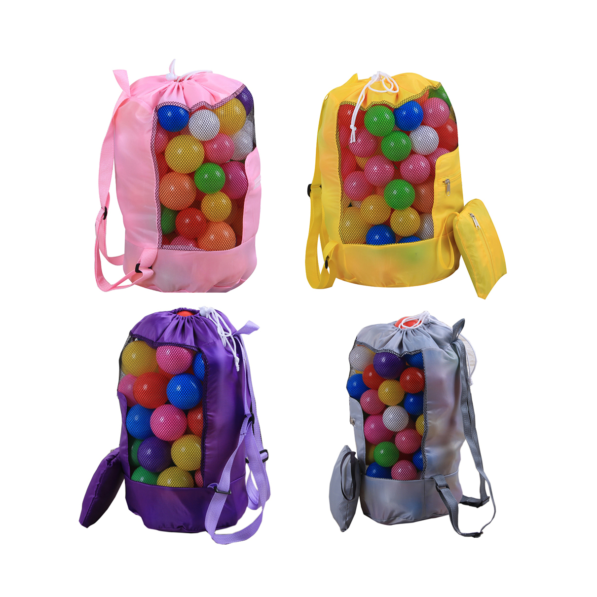 Foldable Mesh Drawstring Backpack - Image 10