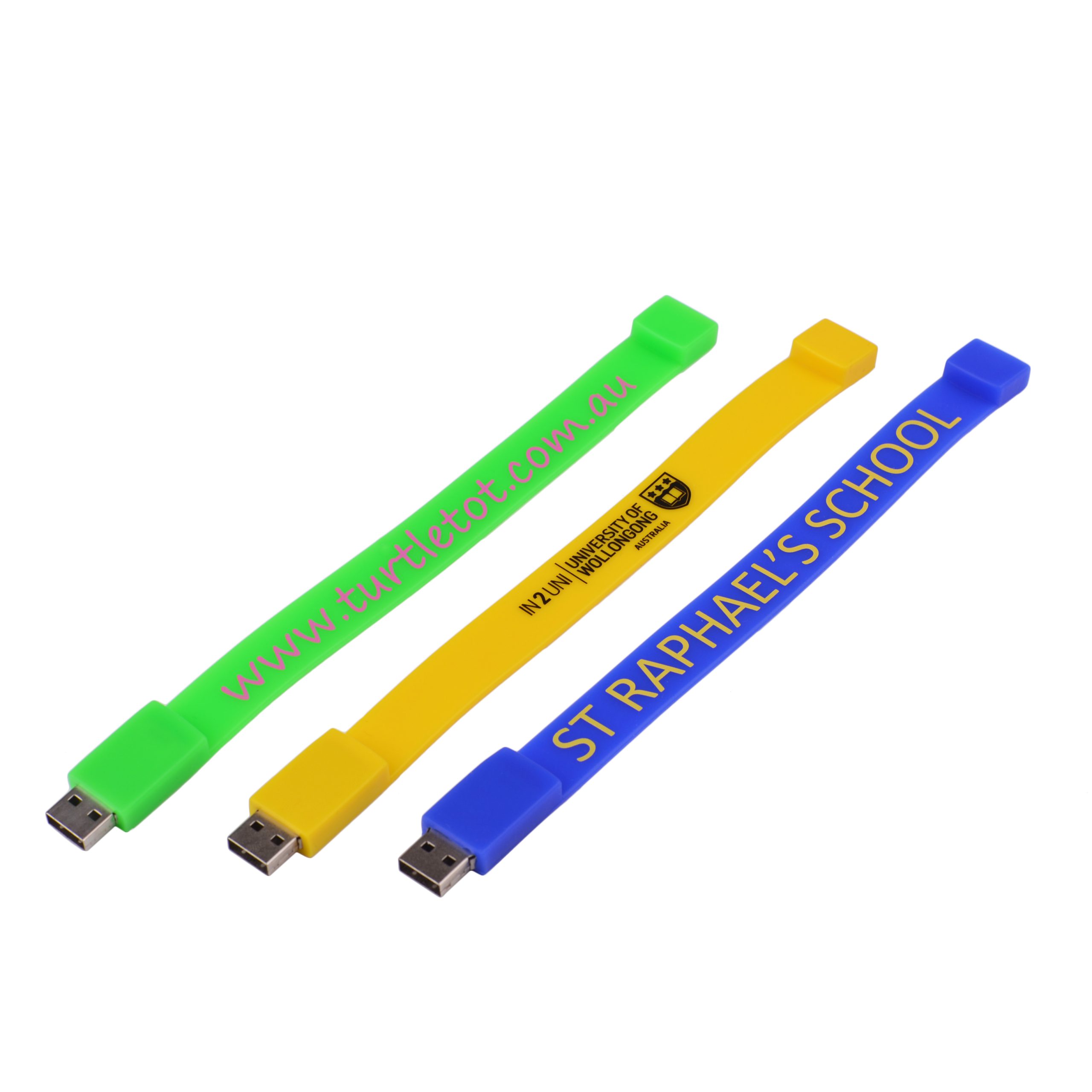 Rectangular Silicone Wristband Flash Drive - Image 11