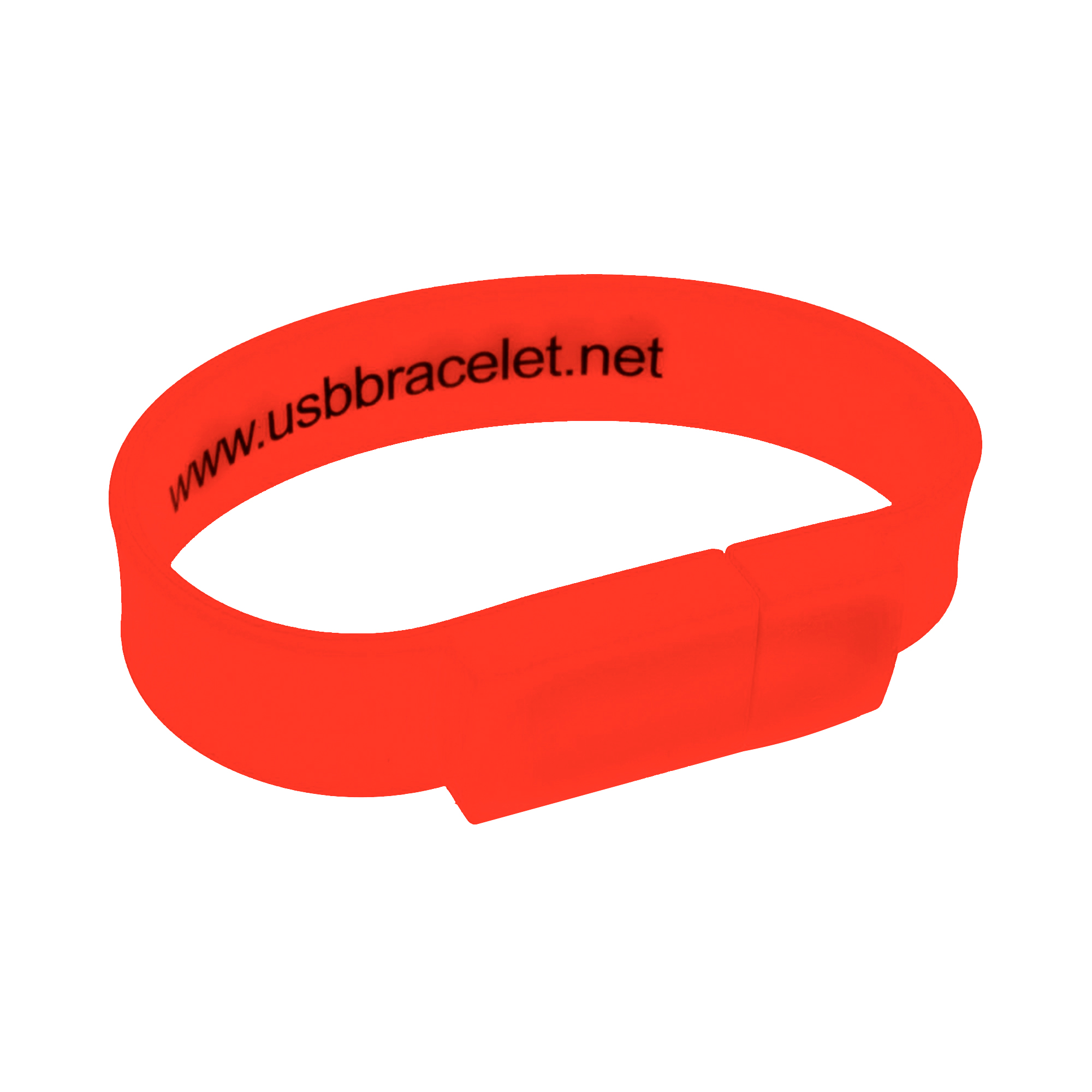 Rectangular Silicone Wristband Flash Drive - Image 6