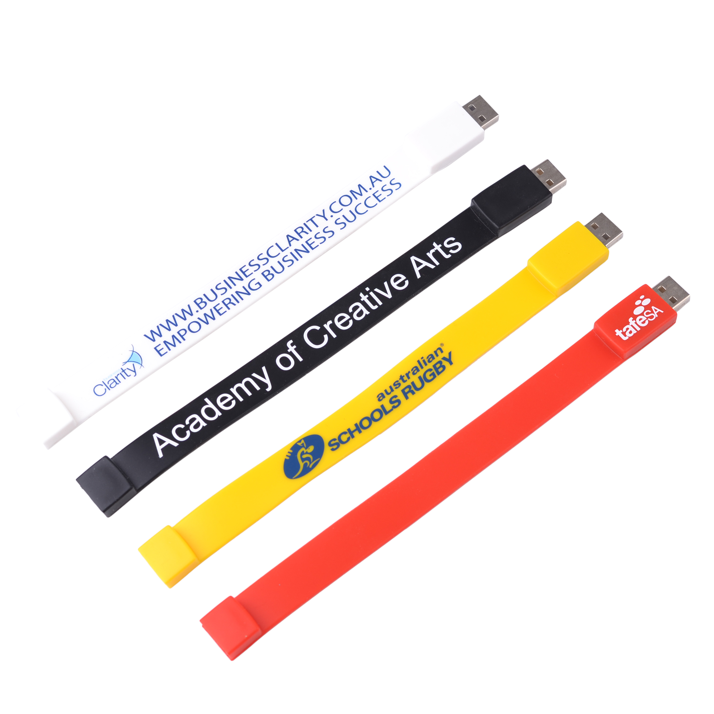 Rectangular Silicone Wristband Flash Drive - Image 10