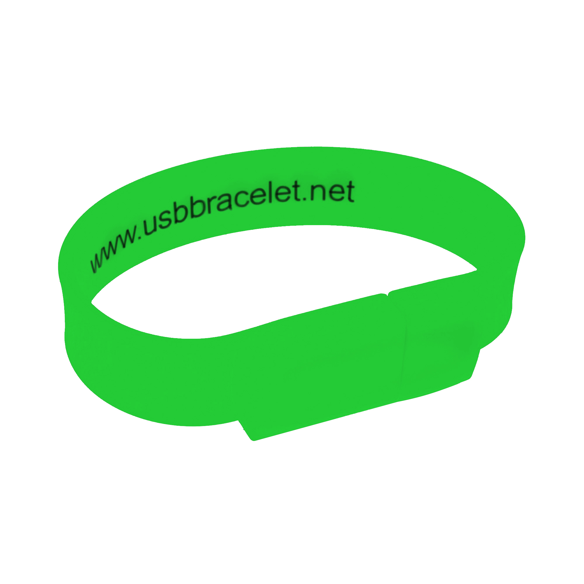 Rectangular Silicone Wristband Flash Drive - Image 8