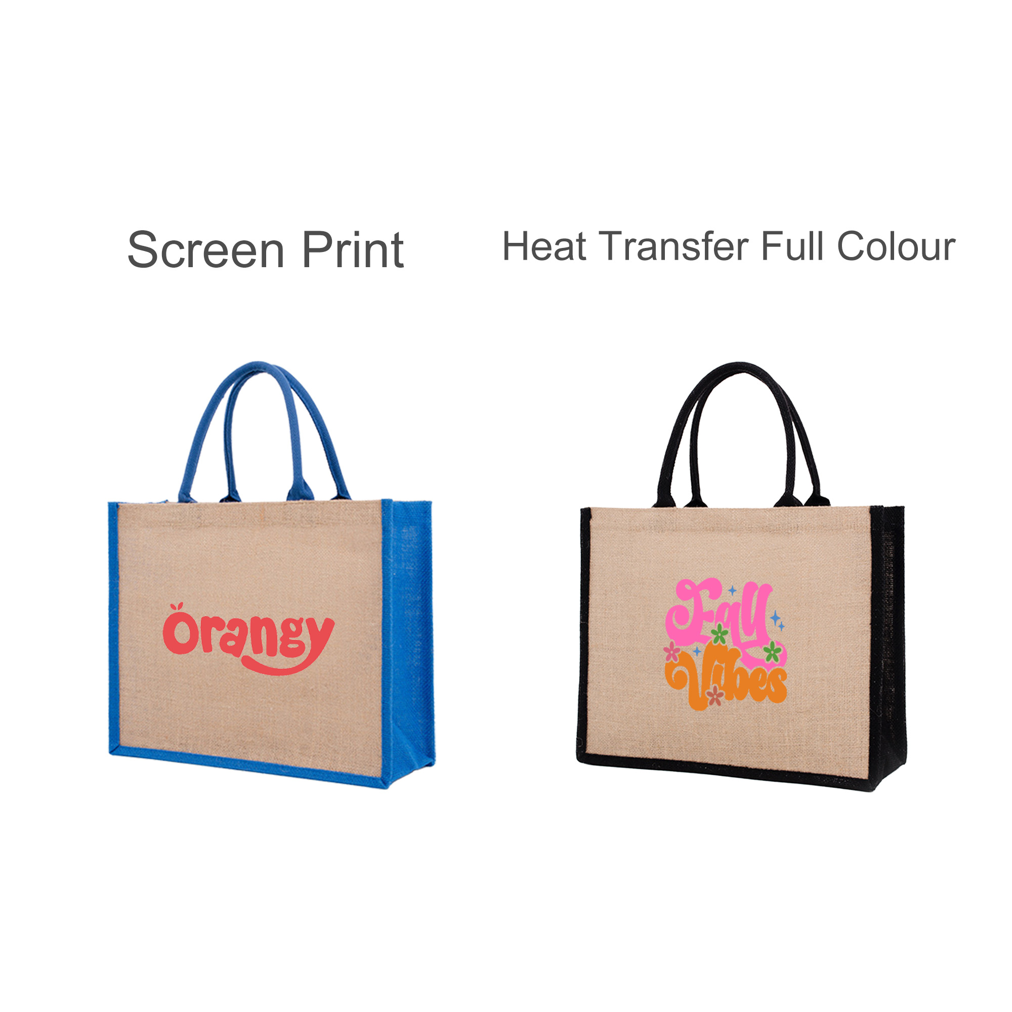 Coloured Jute Tote Bag - Image 8