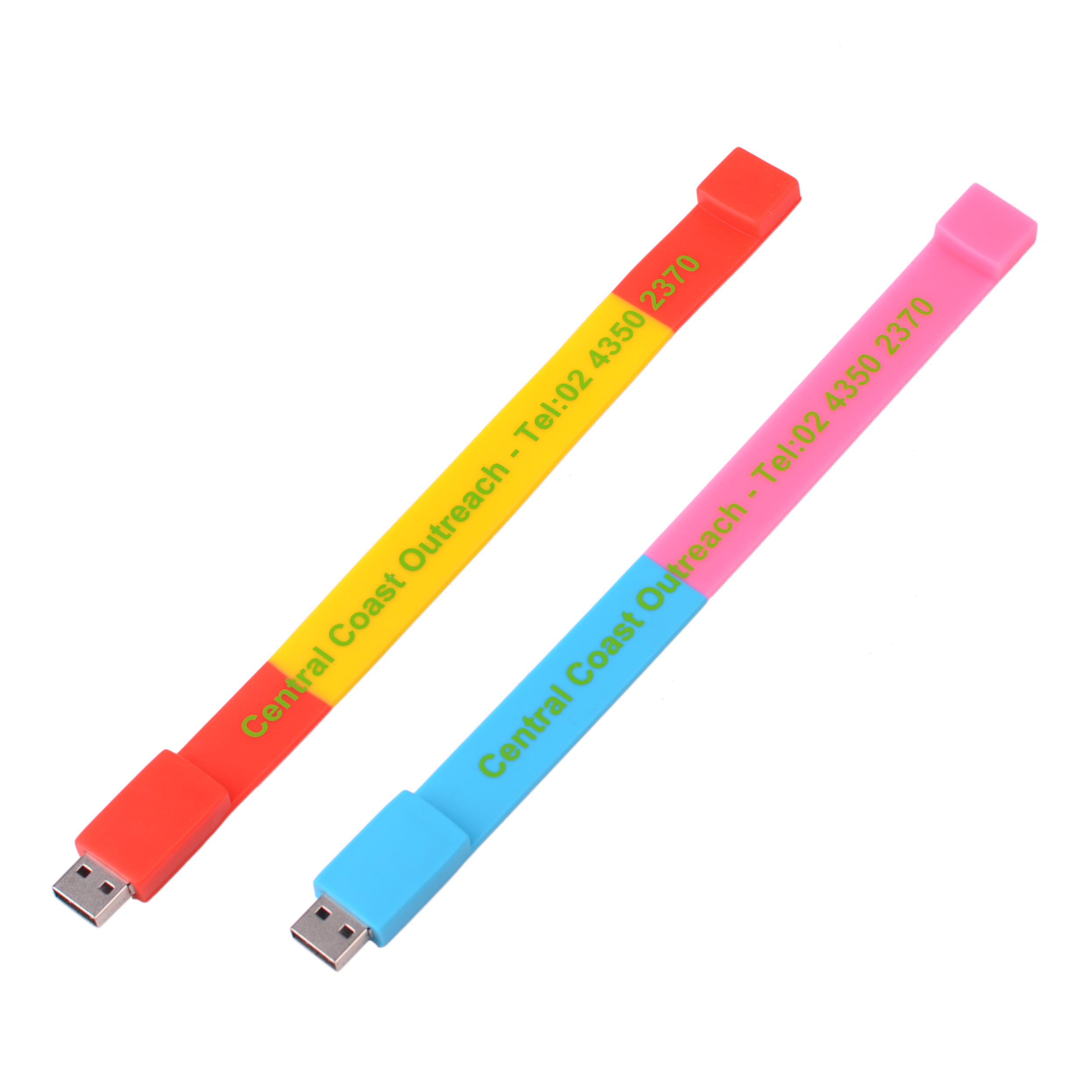 Sectional Coloured Wristband Flash Drive - Image 5