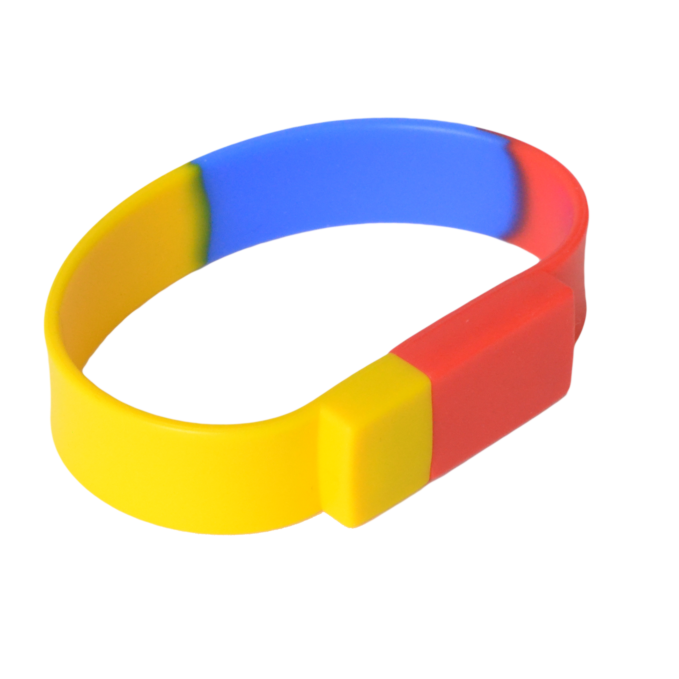 Sectional Coloured Wristband Flash Drive - Image 3