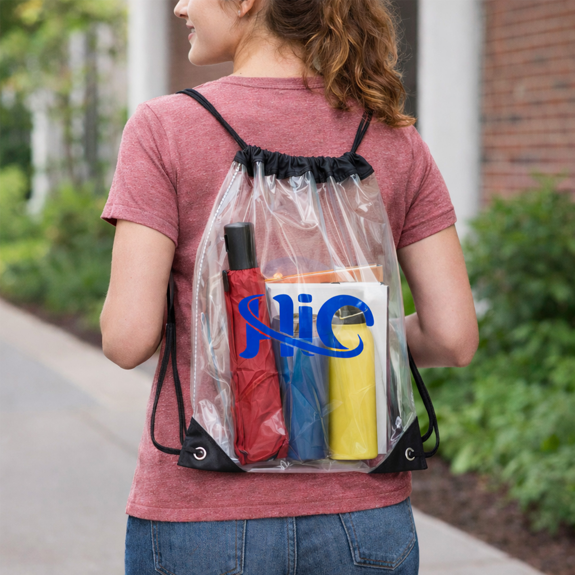 Clear PVC Drawstring Bag - Image 10