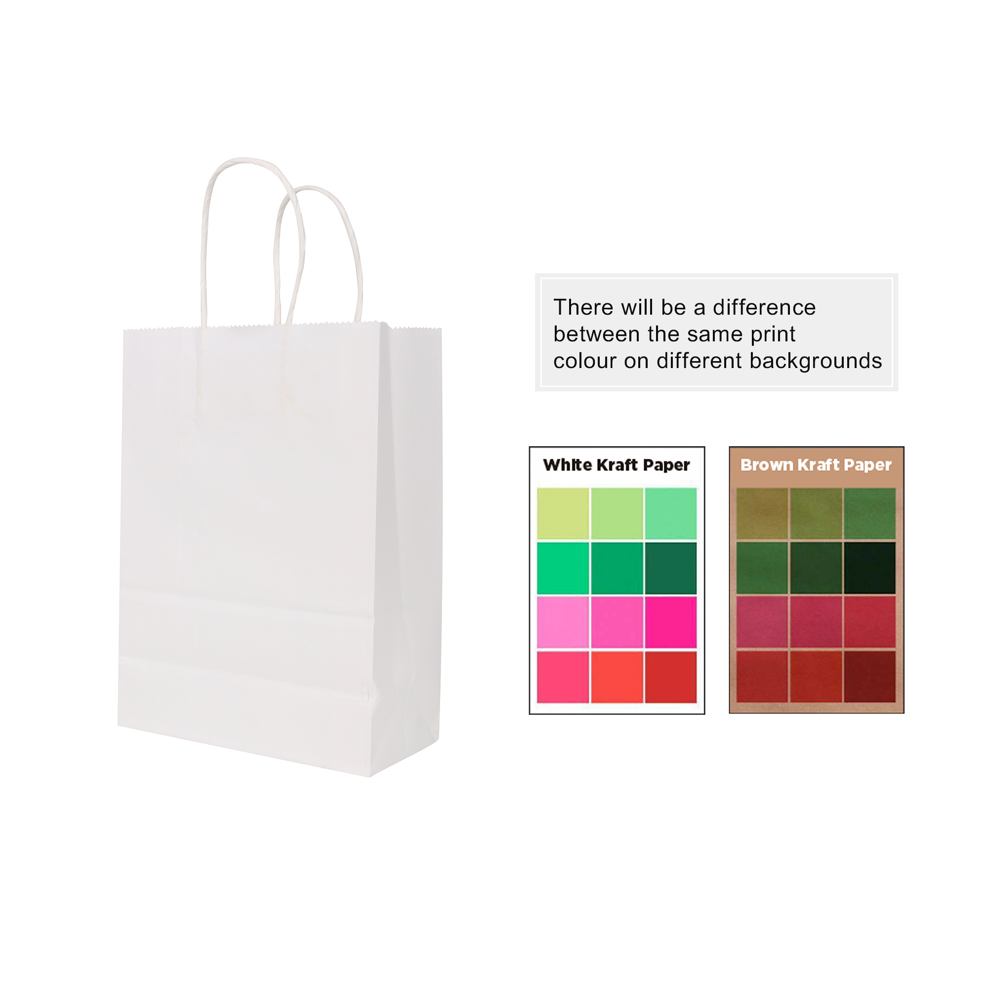 Twisted Handle Kraft Paper Bag(220x270x110mm) - Image 8