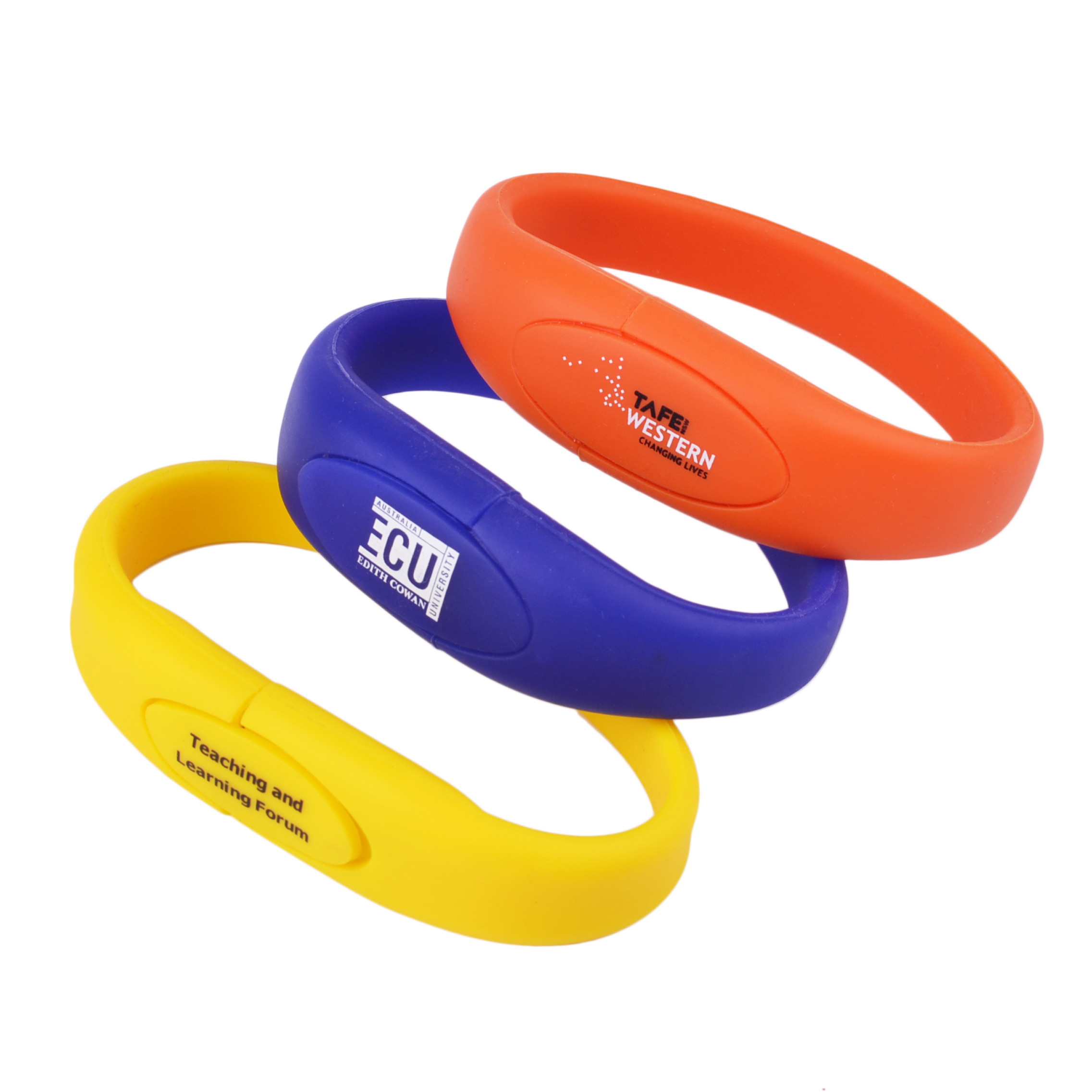 Oval Silicone Wristband Flash Drive - Image 8