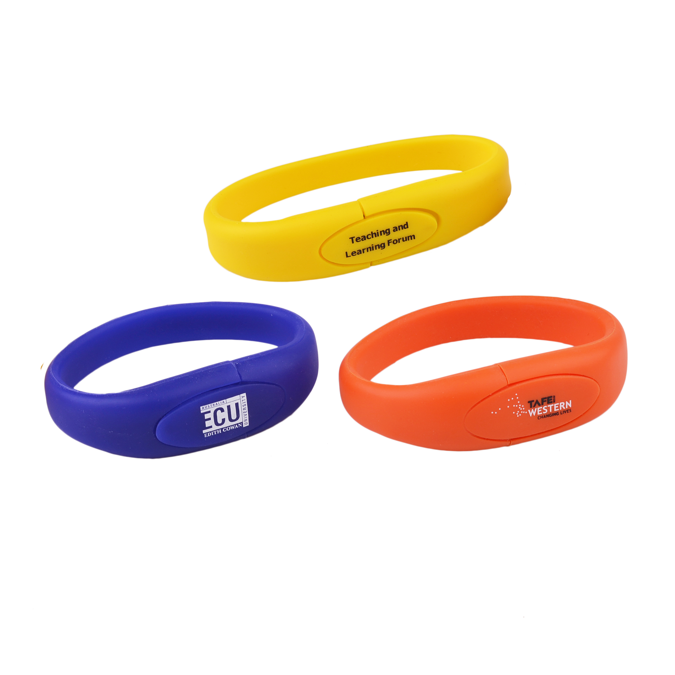 Oval Silicone Wristband Flash Drive - Image 9