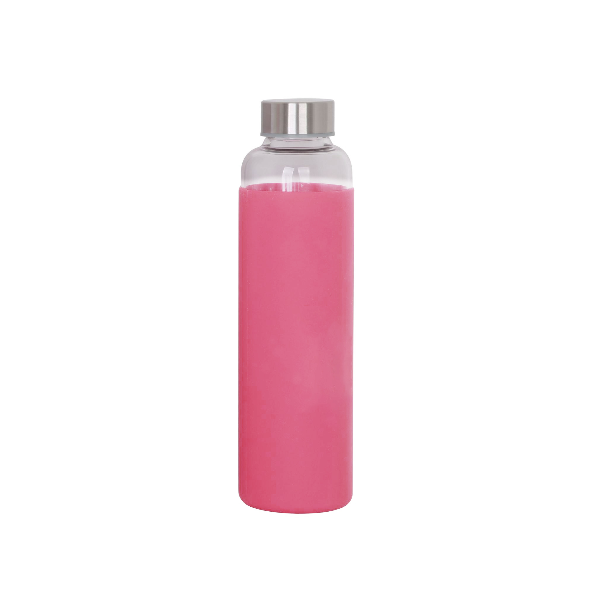 550ml Glass Drink Bottle with Stainless steel Lid - Image 5