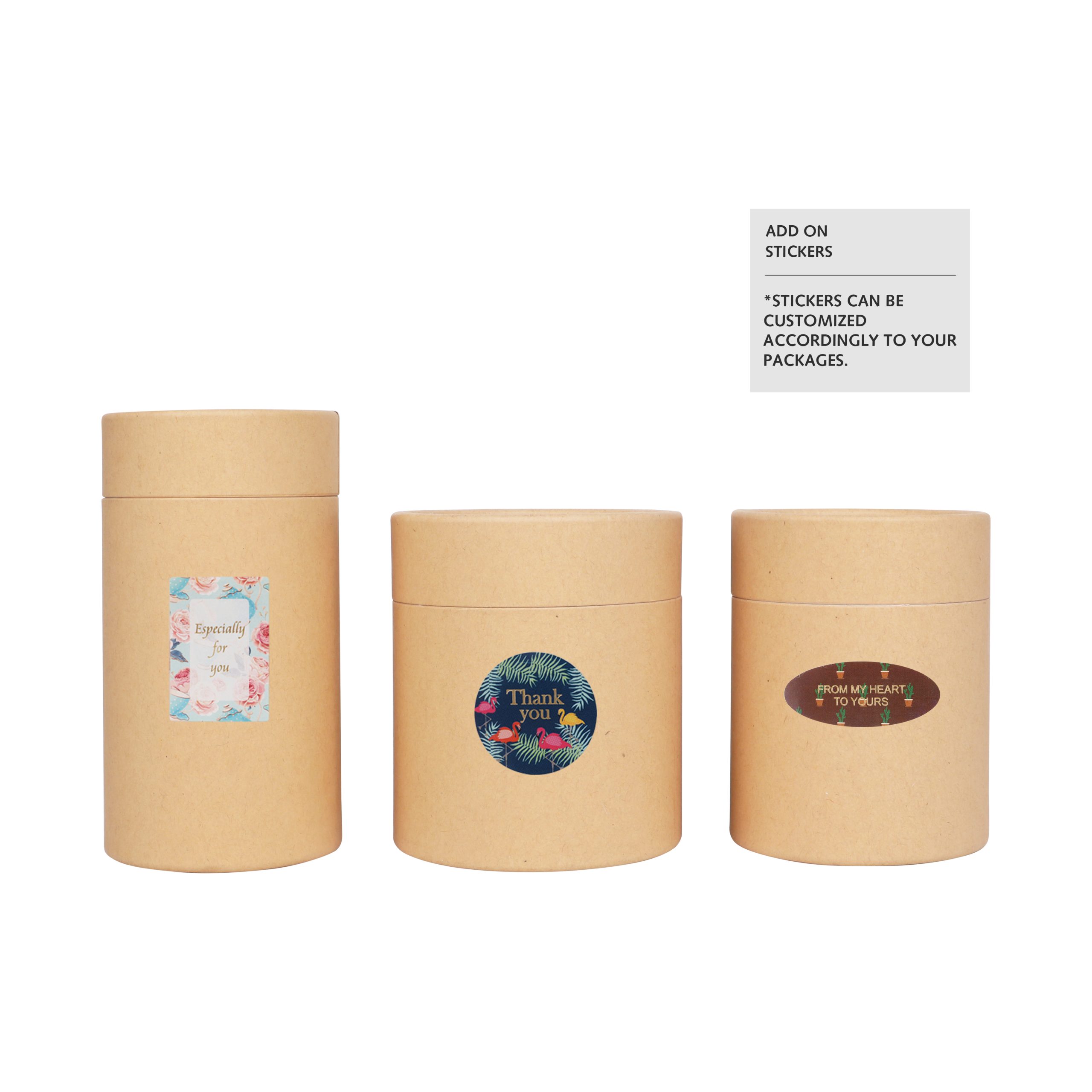 Small Paper Cylinder Boxes (65 x 130mm) - Image 7