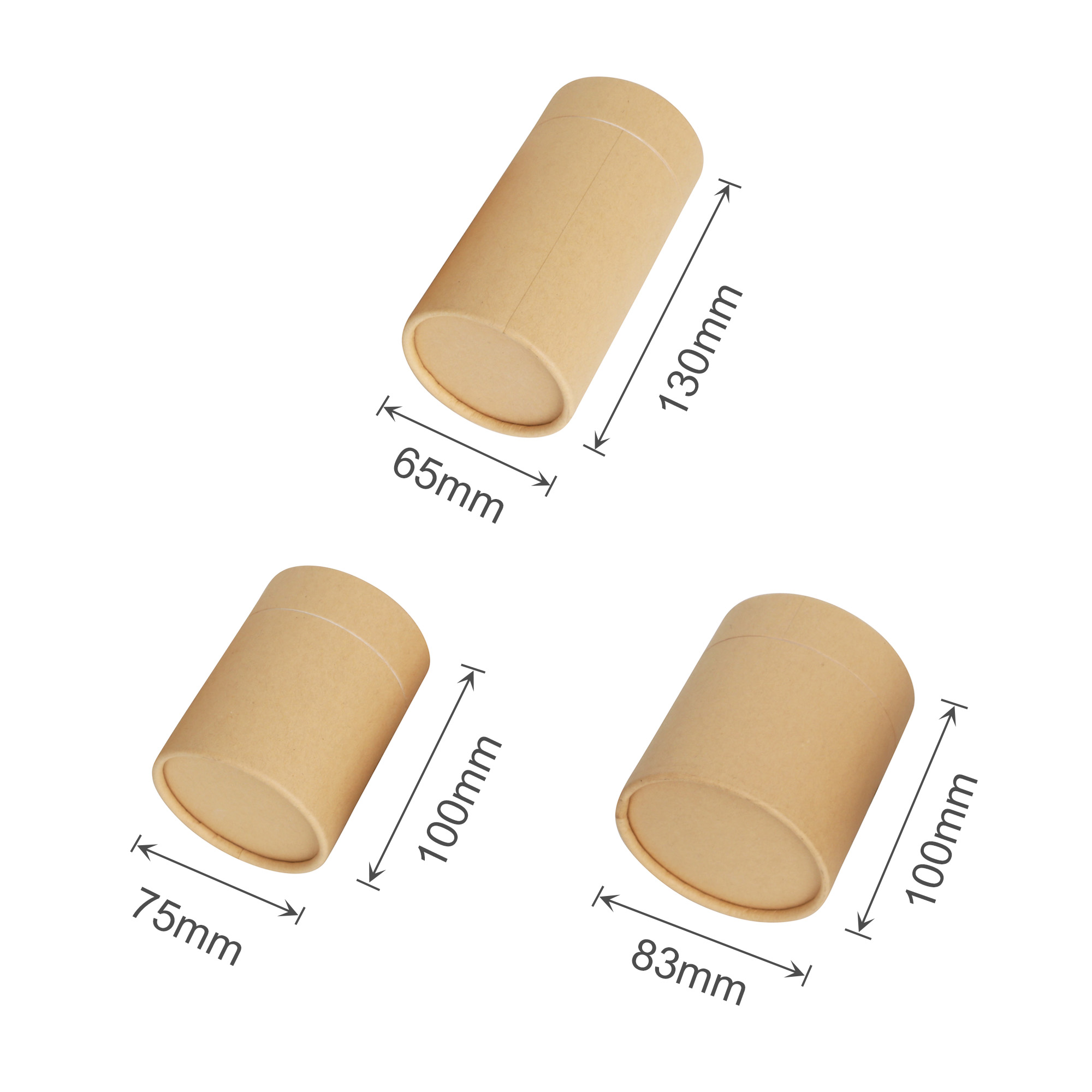 Small Paper Cylinder Boxes (65 x 130mm) - Image 3