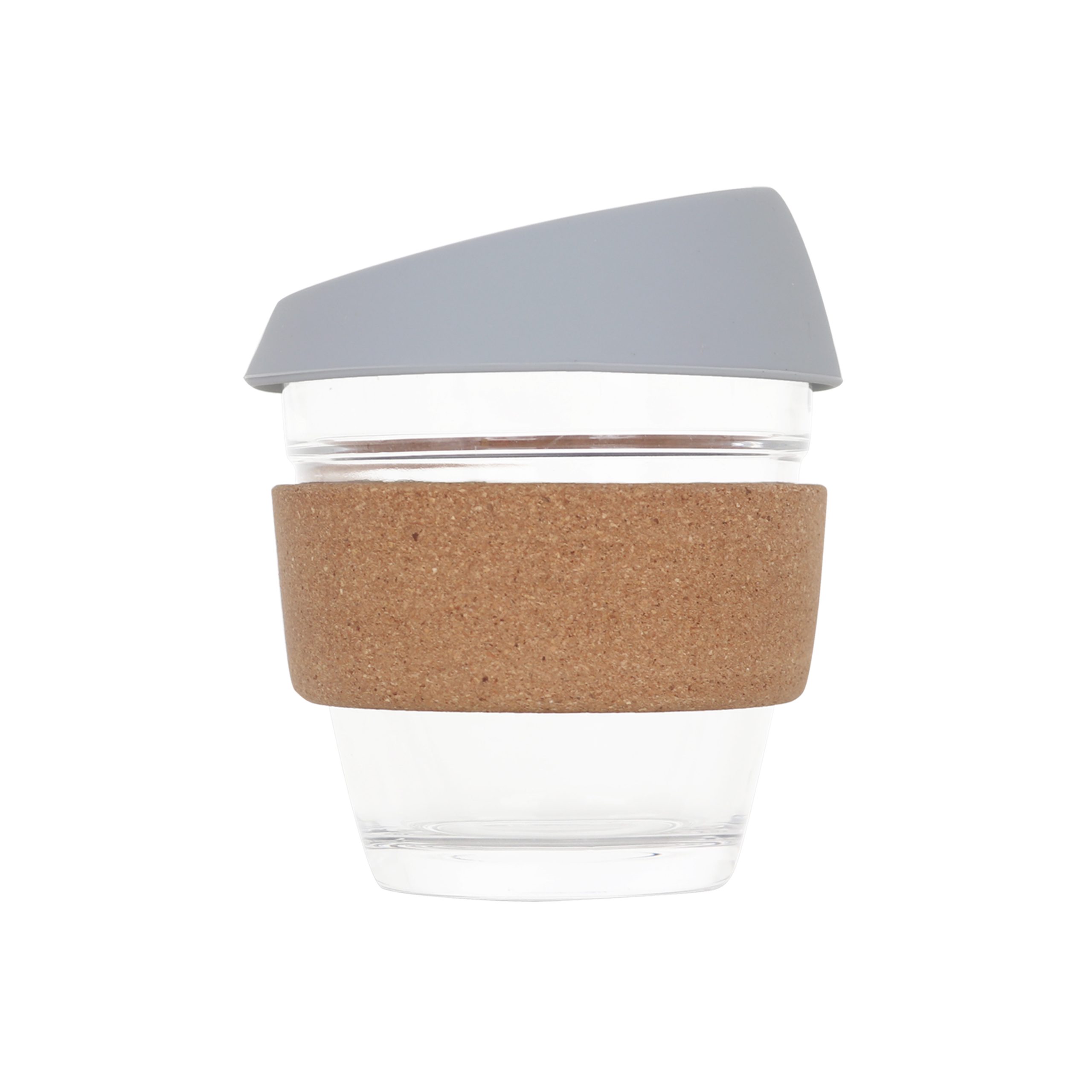 8 OZ Reusable Glass Coffee Cup with Cork Band - Image 9