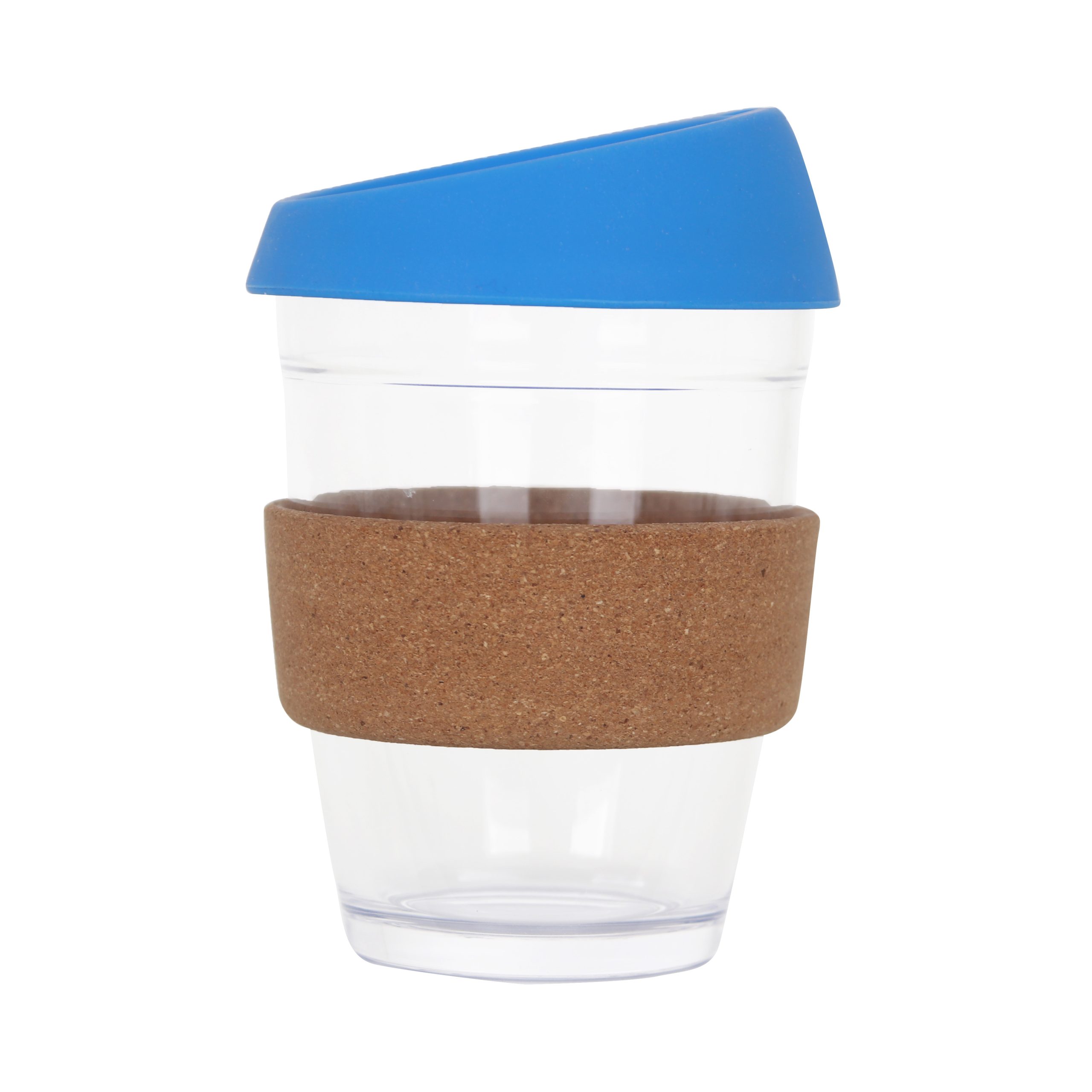 12 OZ Reuasble Glass Coffee Cup with Cork Band - Image 3