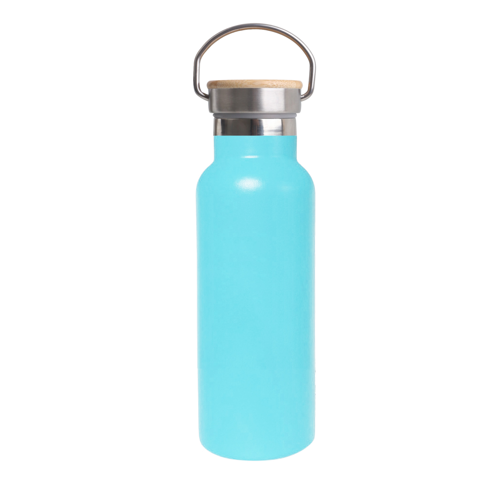 500ml Double Wall Vacuum Bottle with Bamboo Lid - Image 6