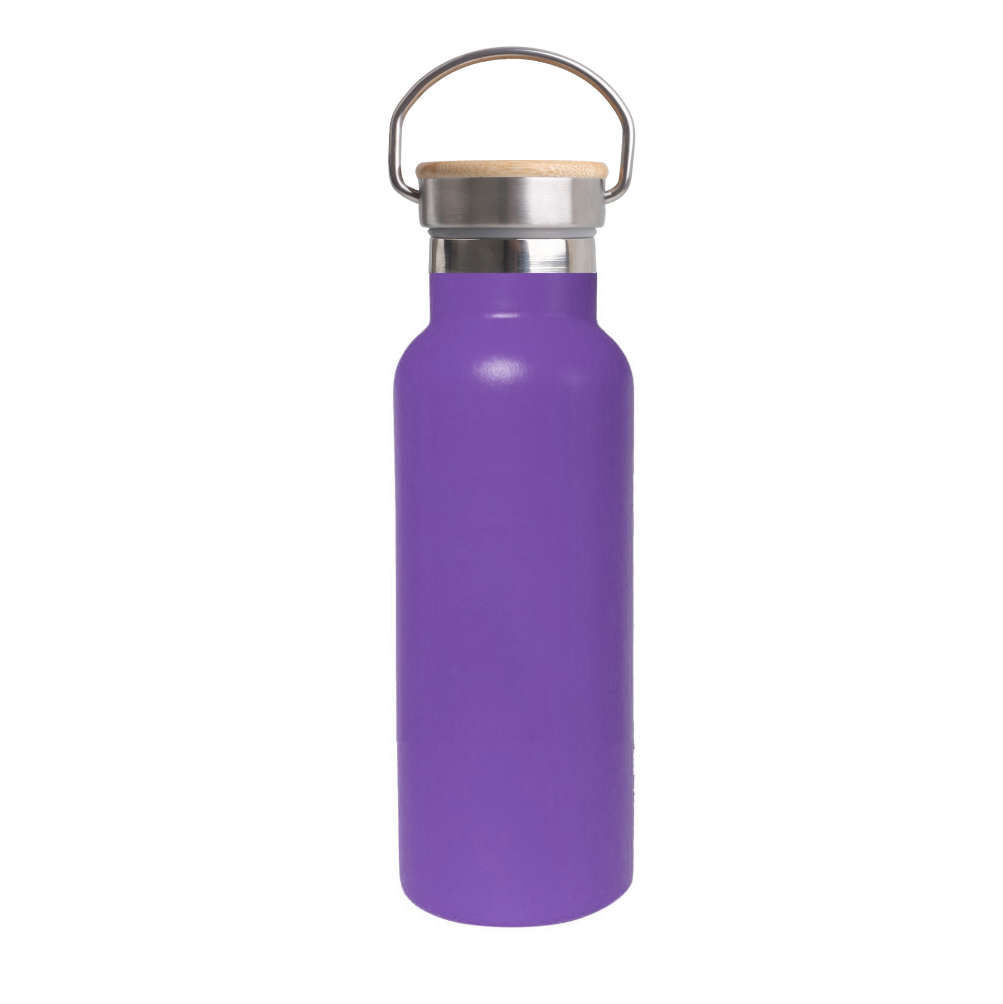 500ml Double Wall Vacuum Bottle with Bamboo Lid - Image 12