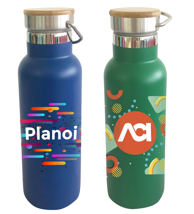 500ml Double Wall Vacuum Bottle with Bamboo Lid - Image 24