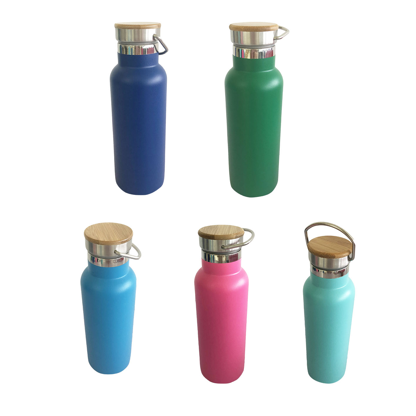 500ml Double Wall Vacuum Bottle with Bamboo Lid - Image 19
