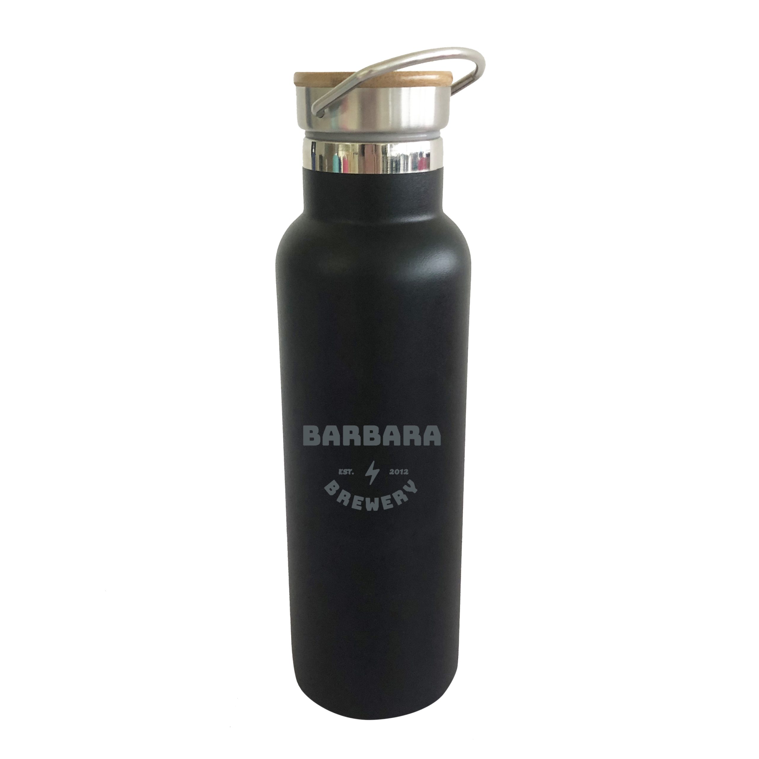 600ml Double Wall Vacuum Bottle with Bamboo Lid - Image 21