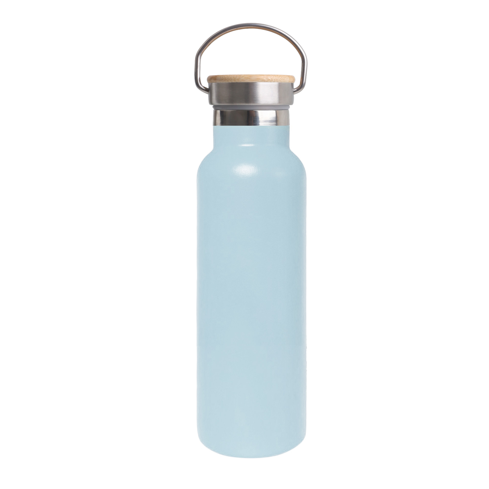 600ml Double Wall Vacuum Bottle with Bamboo Lid - Image 10