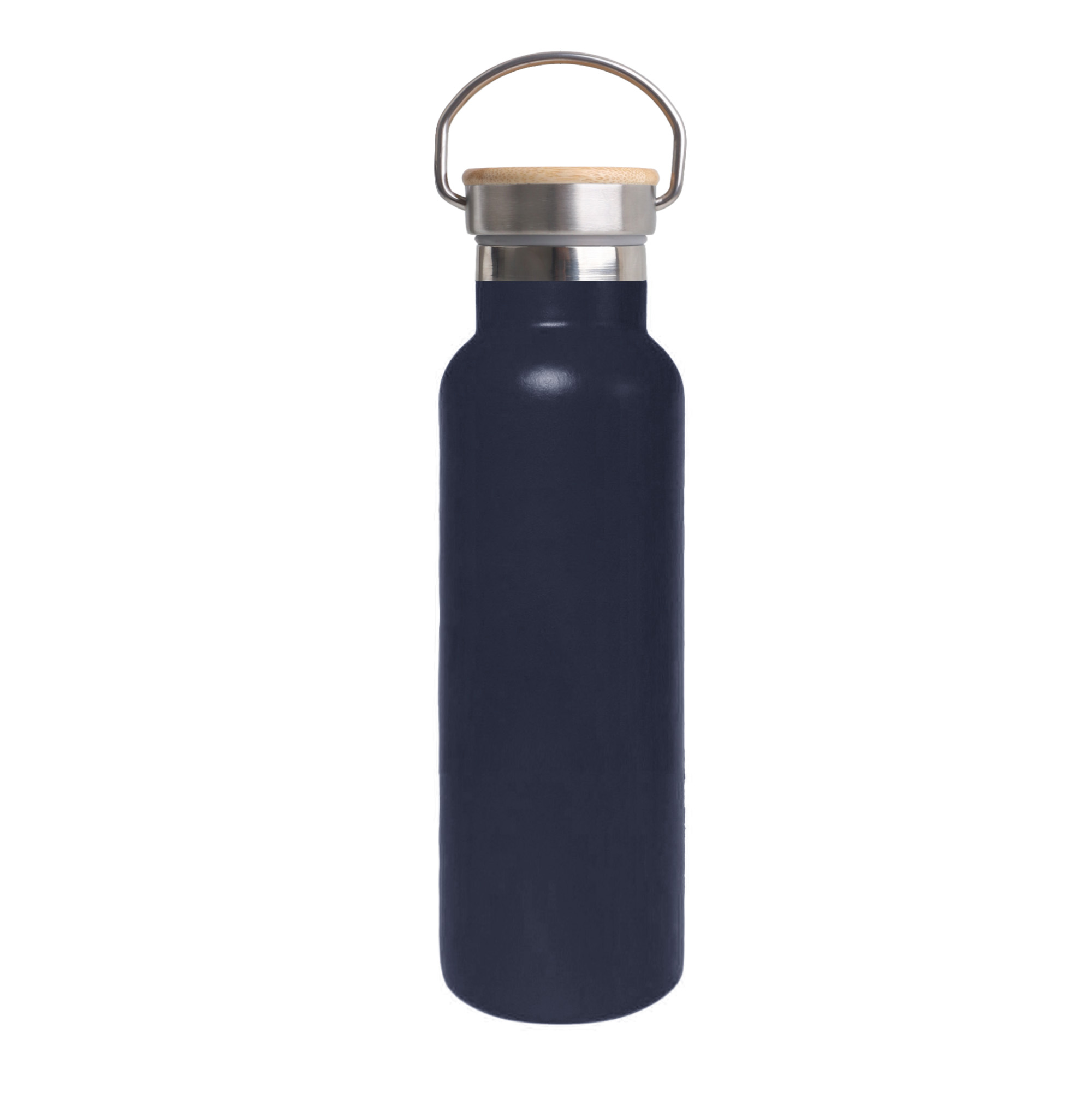 600ml Double Wall Vacuum Bottle with Bamboo Lid - Image 6