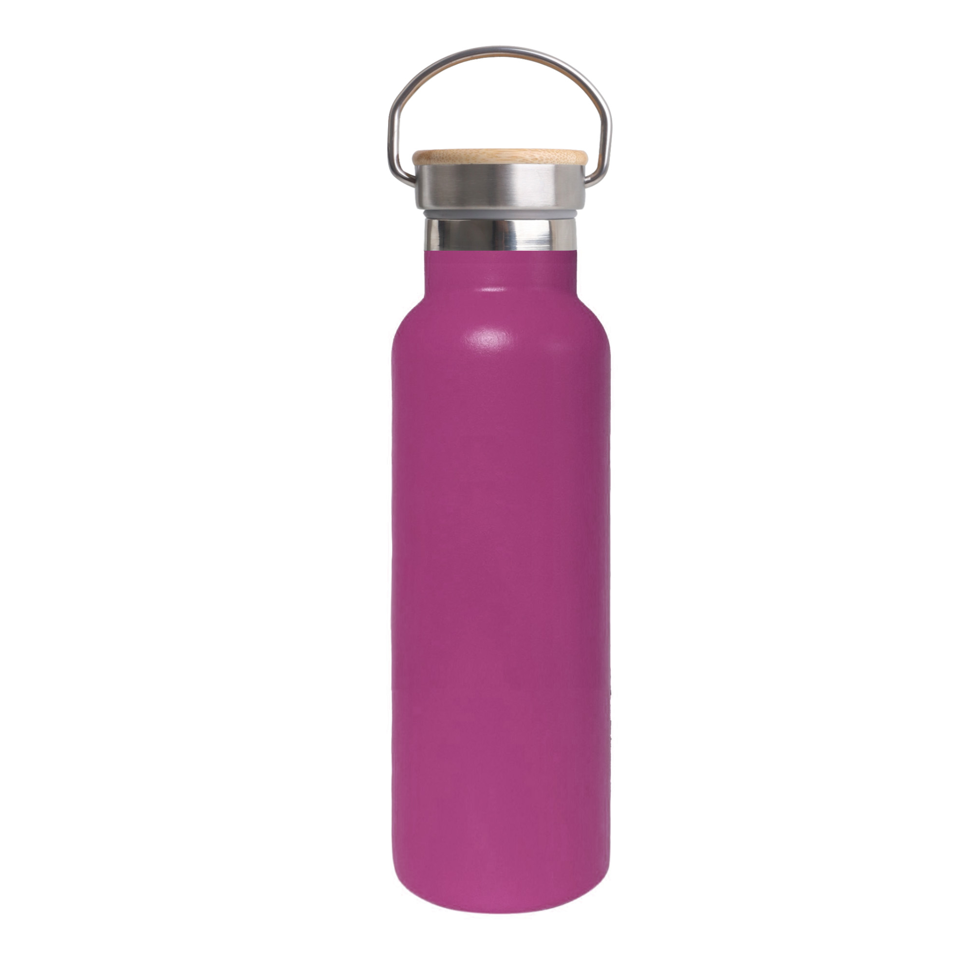 600ml Double Wall Vacuum Bottle with Bamboo Lid - Image 14
