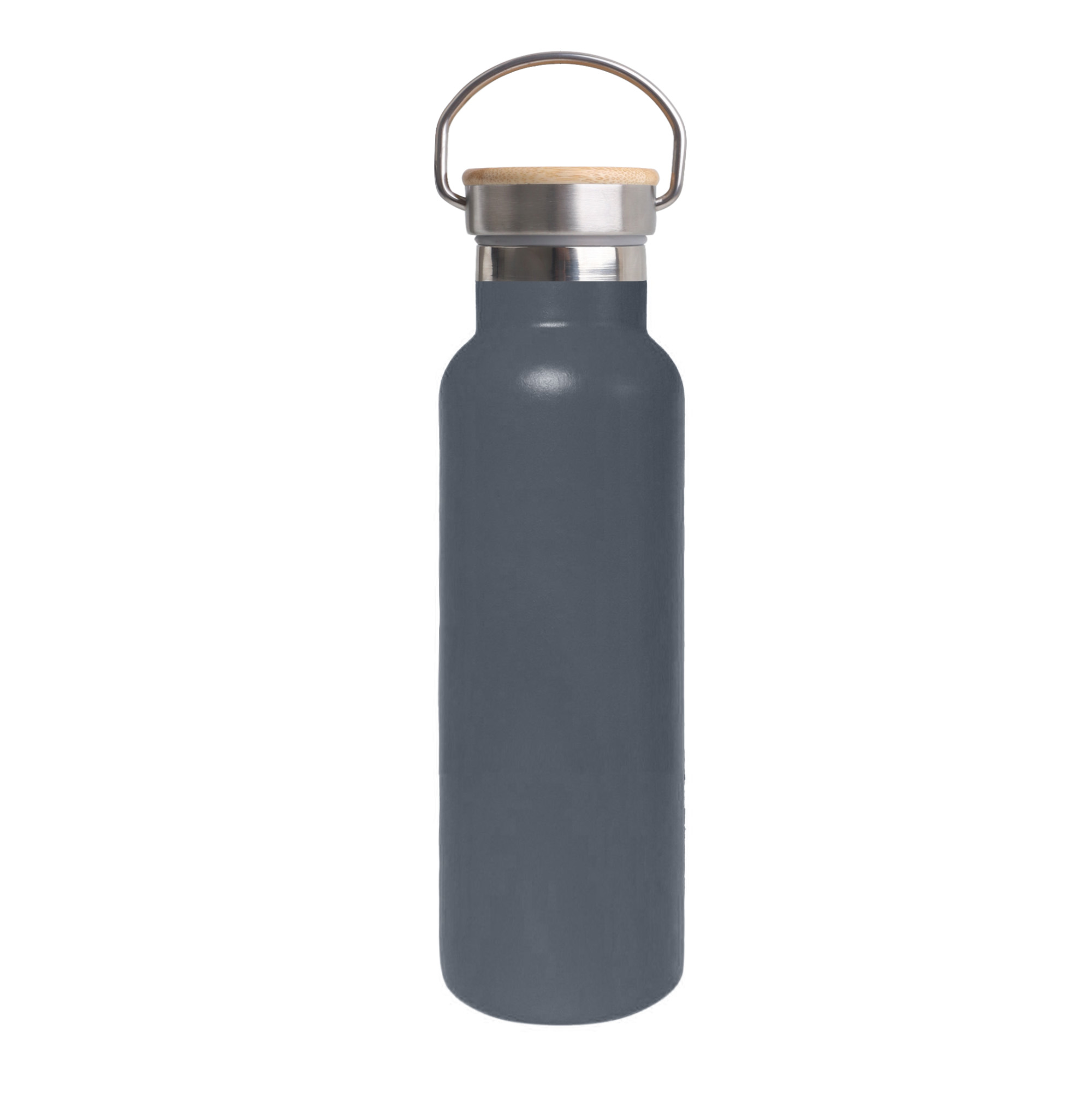 600ml Double Wall Vacuum Bottle with Bamboo Lid - Image 11