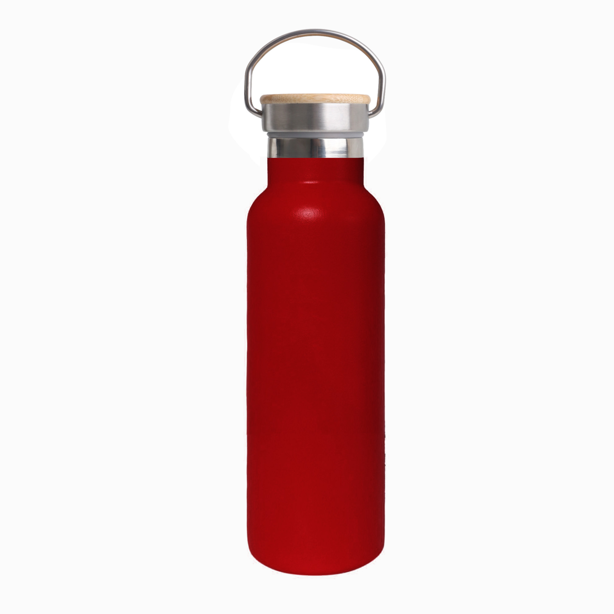 600ml Double Wall Vacuum Bottle with Bamboo Lid - Image 7
