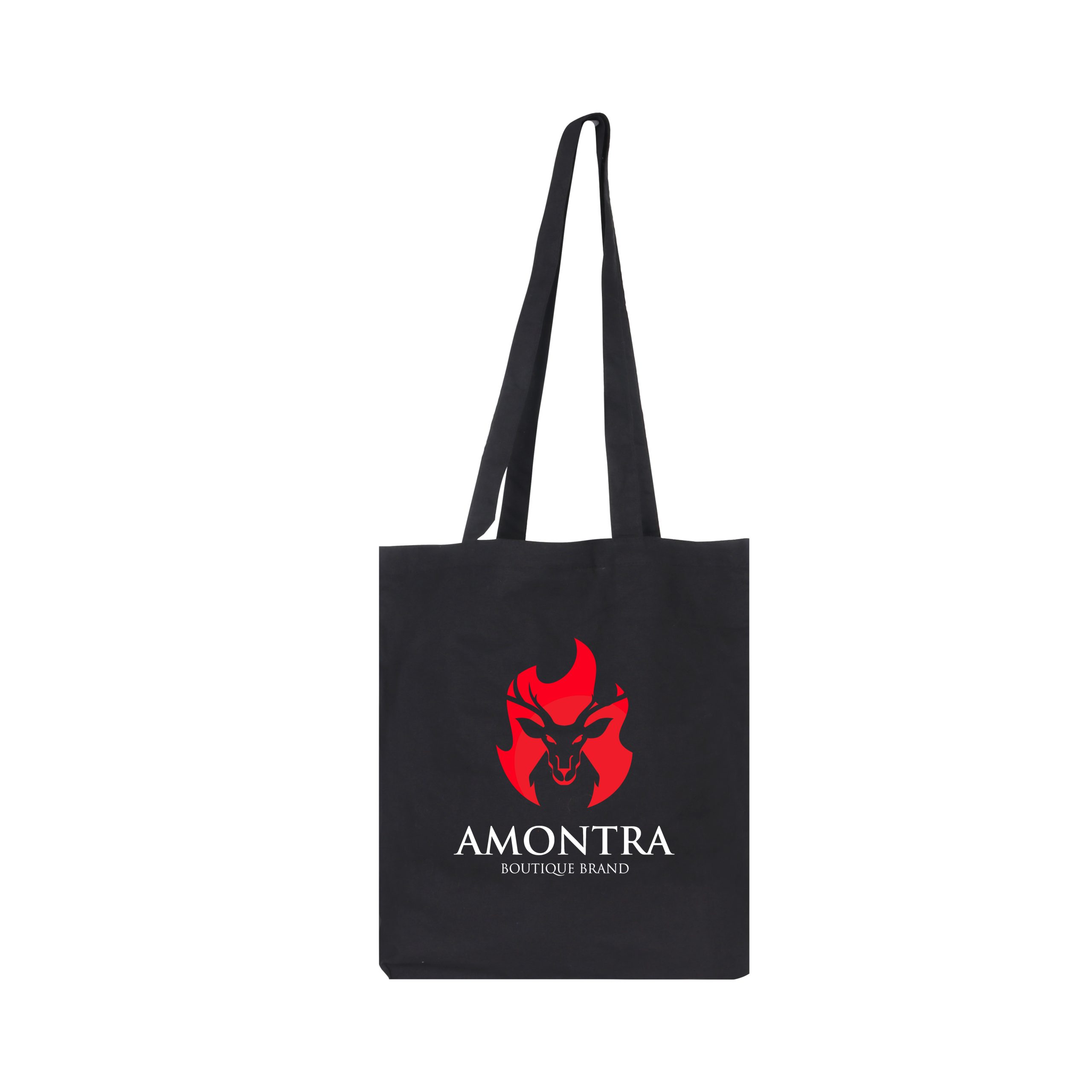 140gsm Coloured Long Handle Cotton Bag - Image 2
