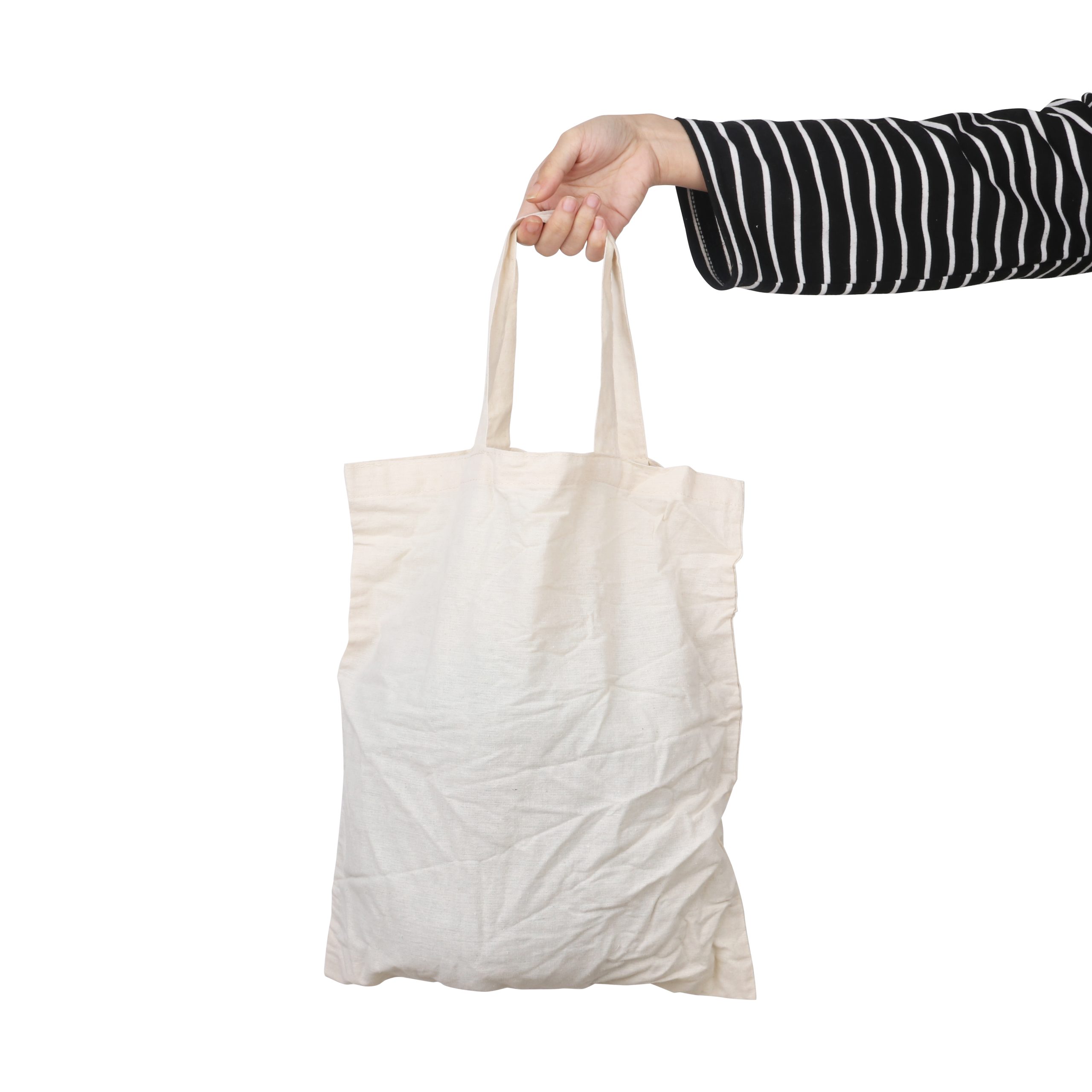140gsm Short Handle Calico Bag - Image 3