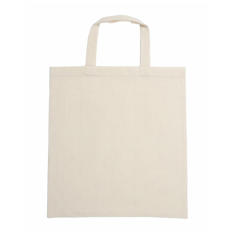 140gsm Short Handle Calico Bag - Image 2