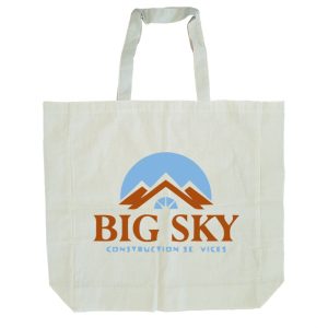 140gsm Short Handle Calico Bag with Gusset