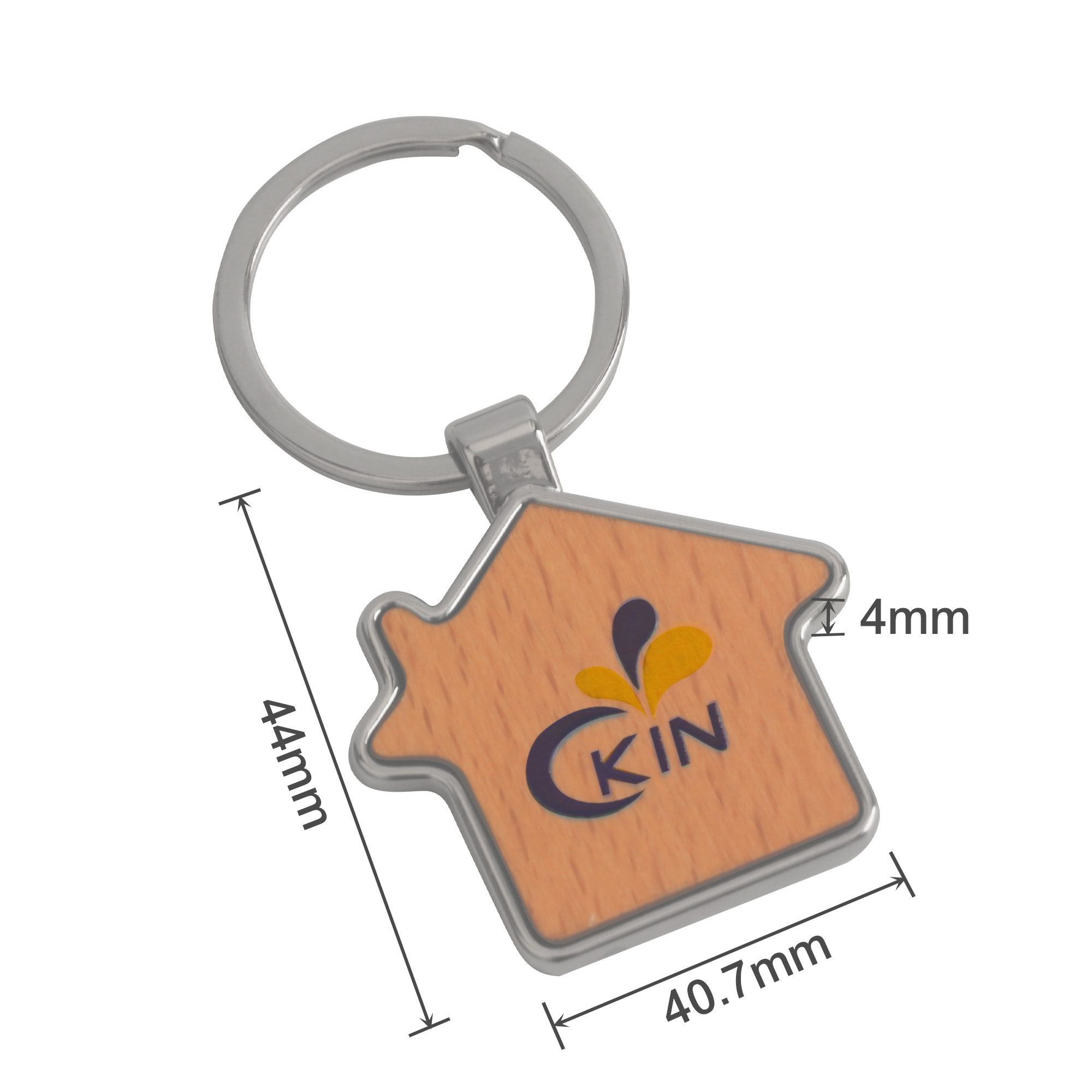 House Wooden Keyring - Image 2