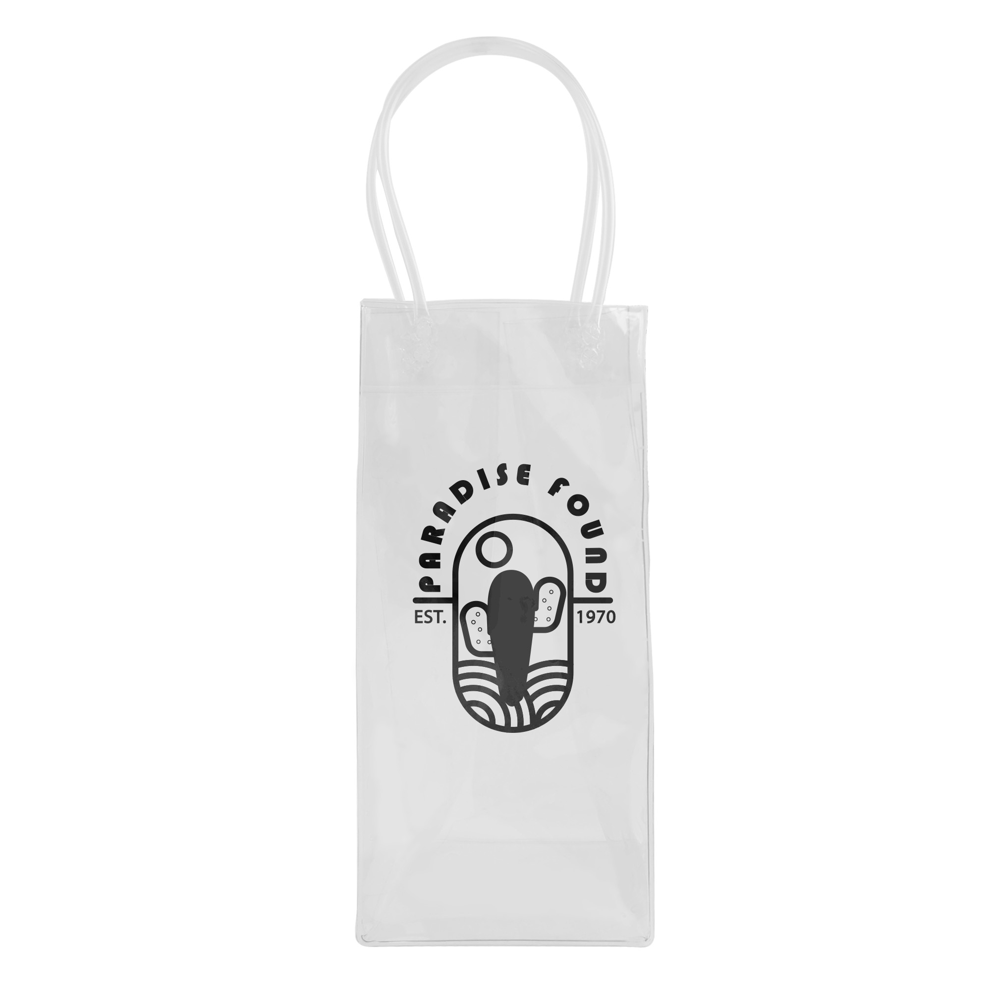 PVC Clear Wine Ice Tote Bag - Image 2