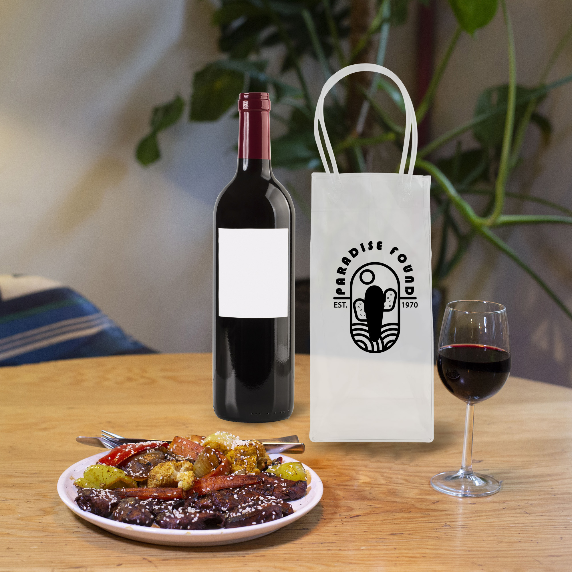 PVC Clear Wine Ice Tote Bag - Image 9