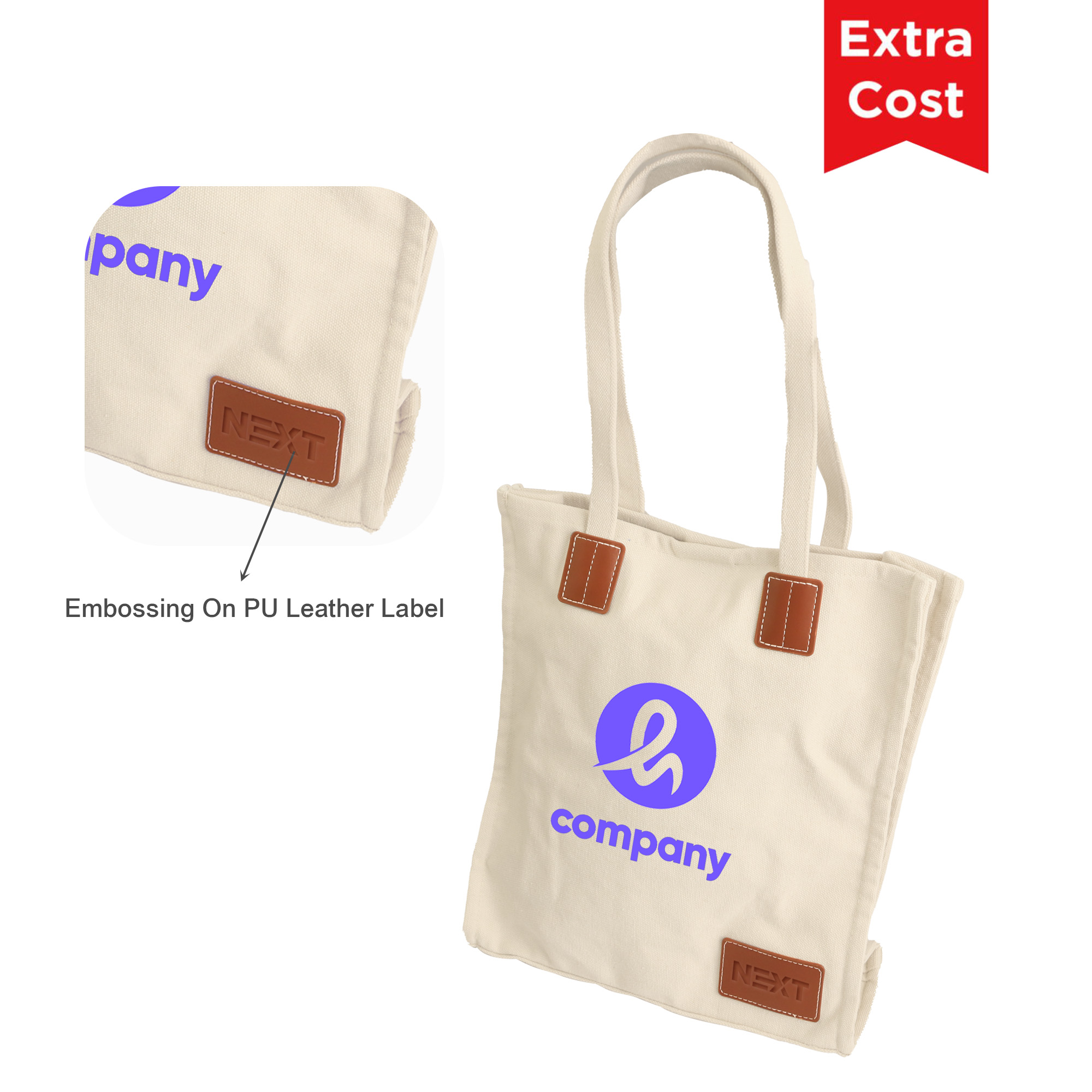 450gsm Canvas Bag With Magnetic Snap - Image 6