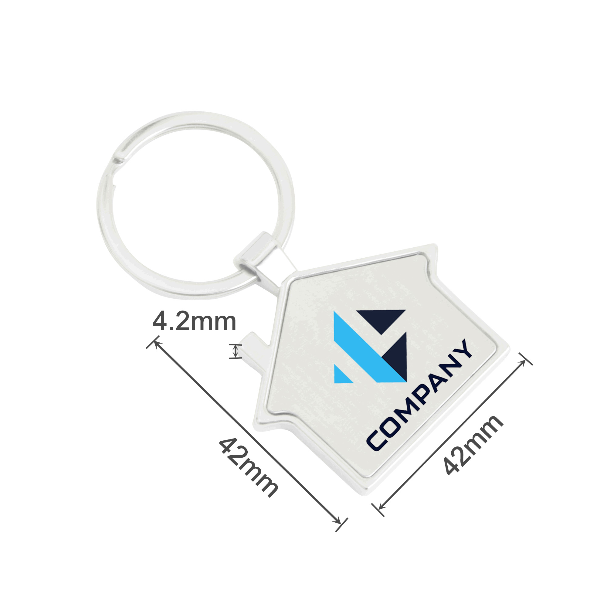 House Metal Keyring - Image 2