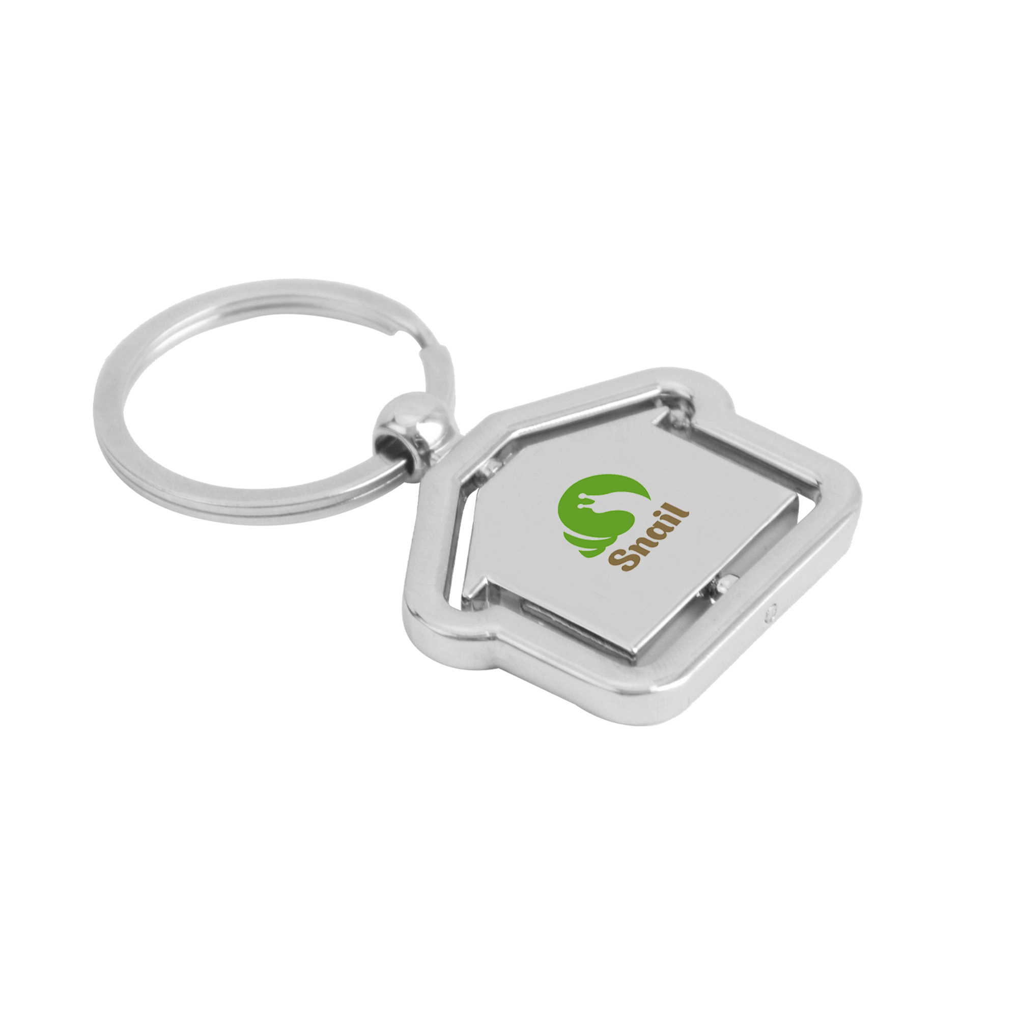 Spinning House Metal Keyring - Image 3