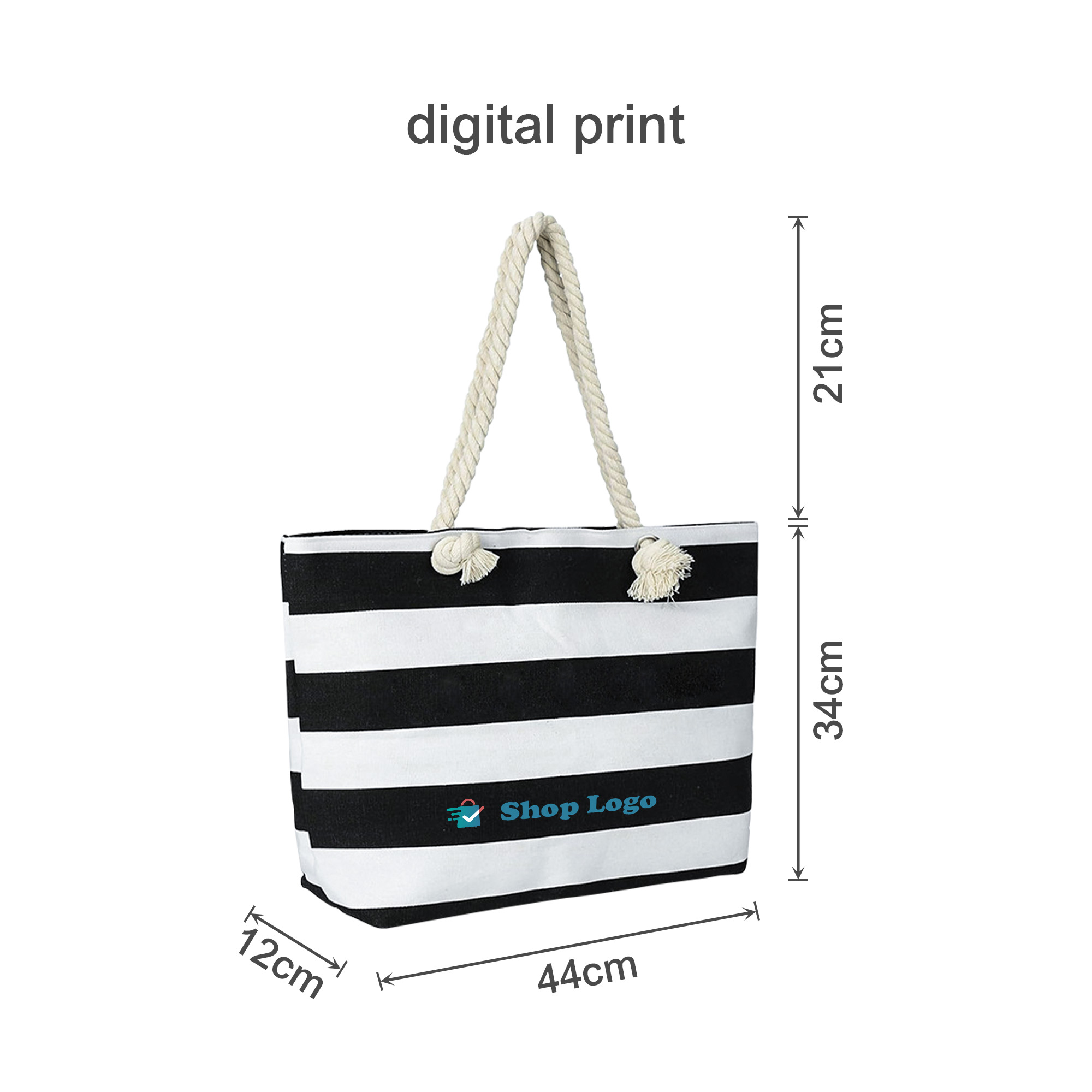 Tote Bag with Rope Handle - Image 10