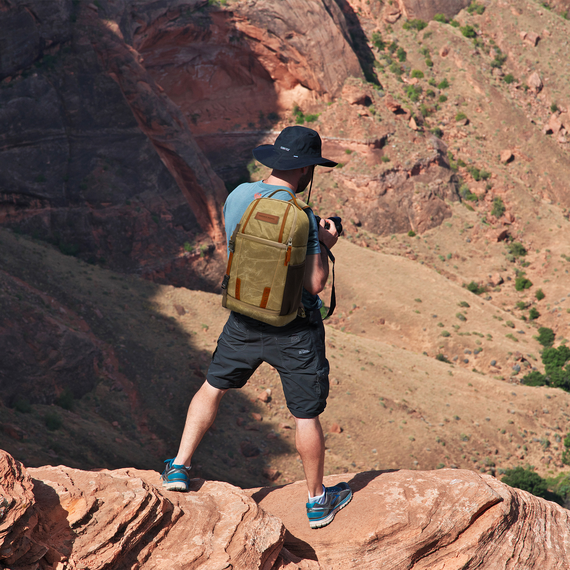 Waxed Canvas Camera Sling Bag - Image 9