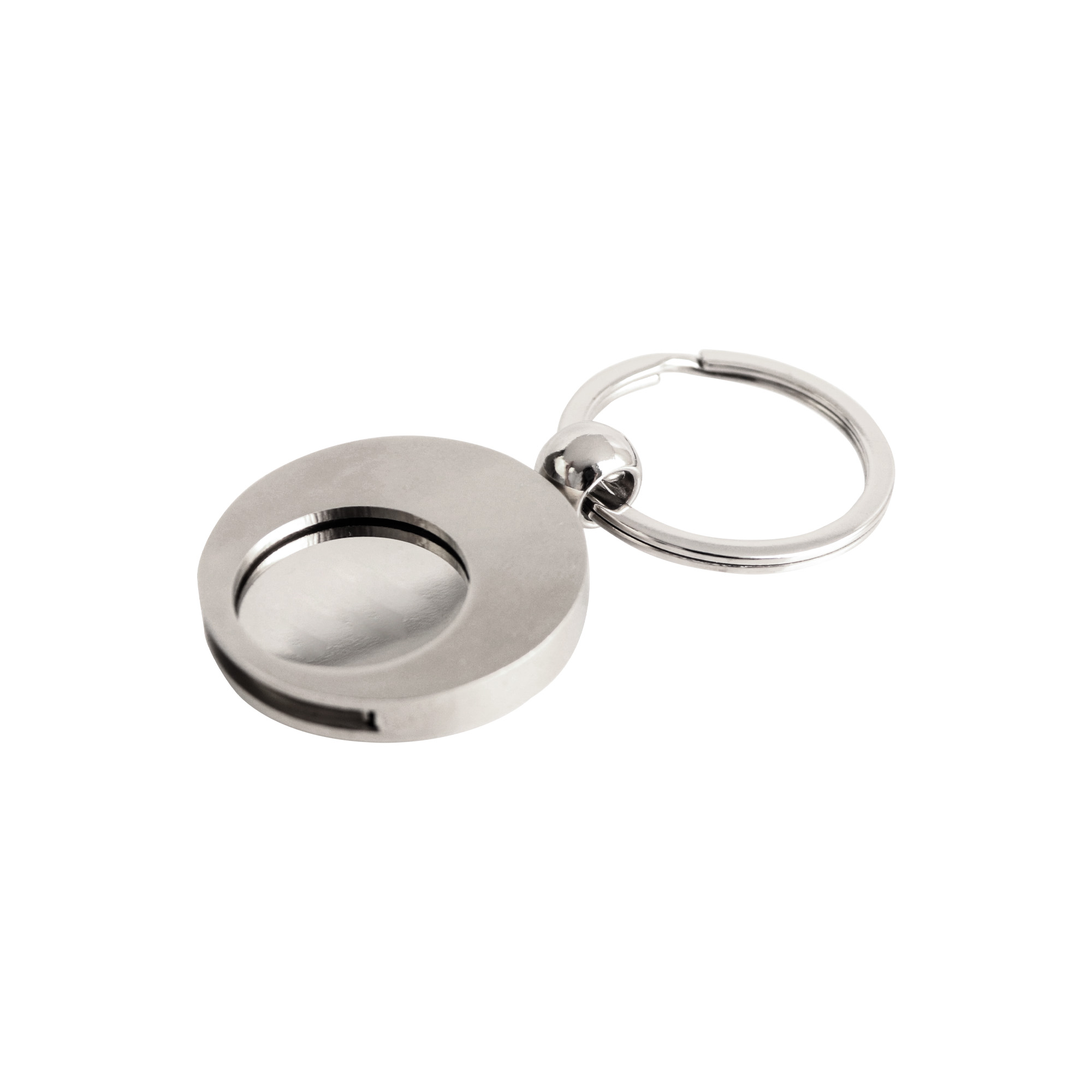 Round Trolley Coin Keyring - Image 2